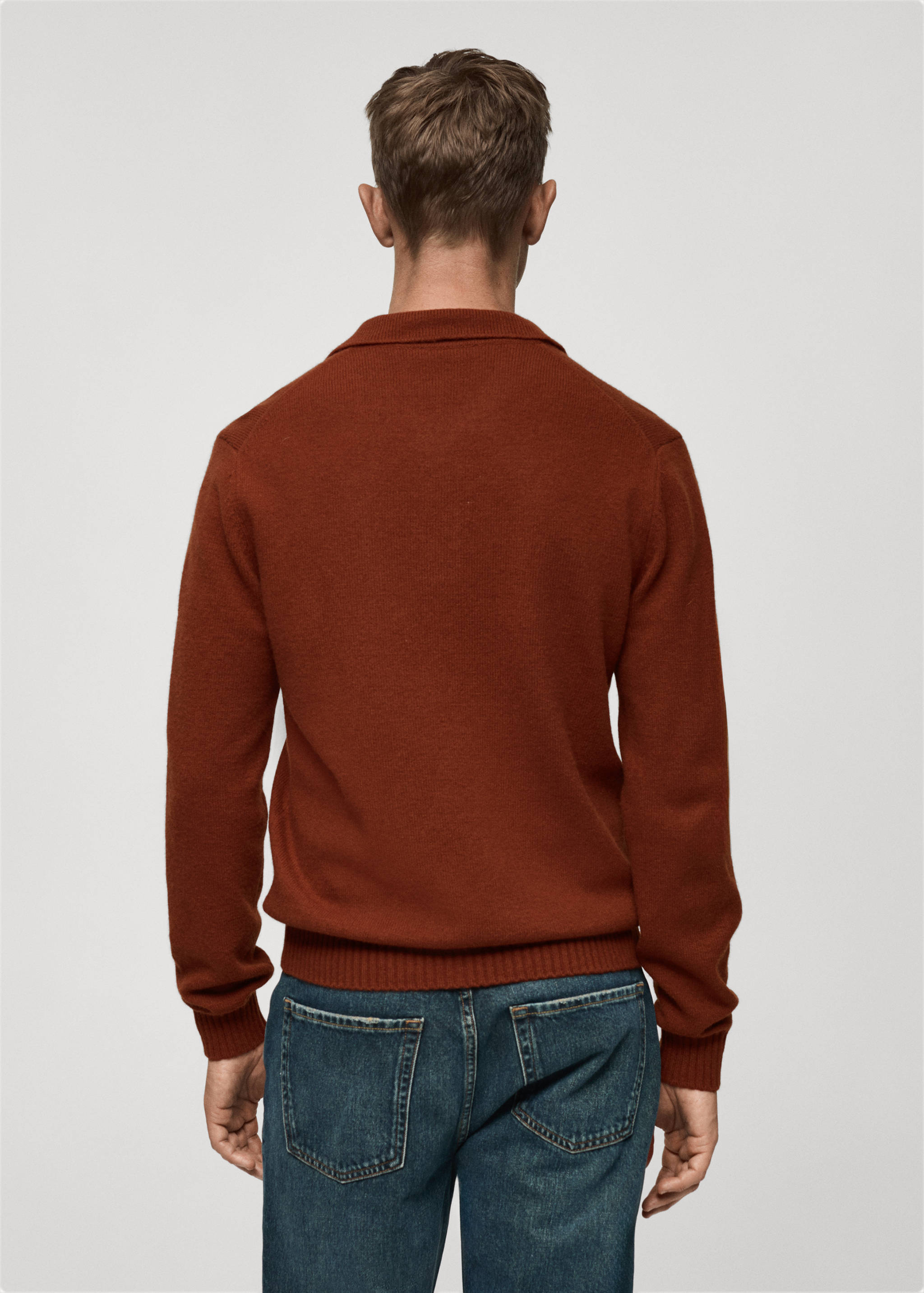 Jersey lana cuello polo - Reverso del artículo