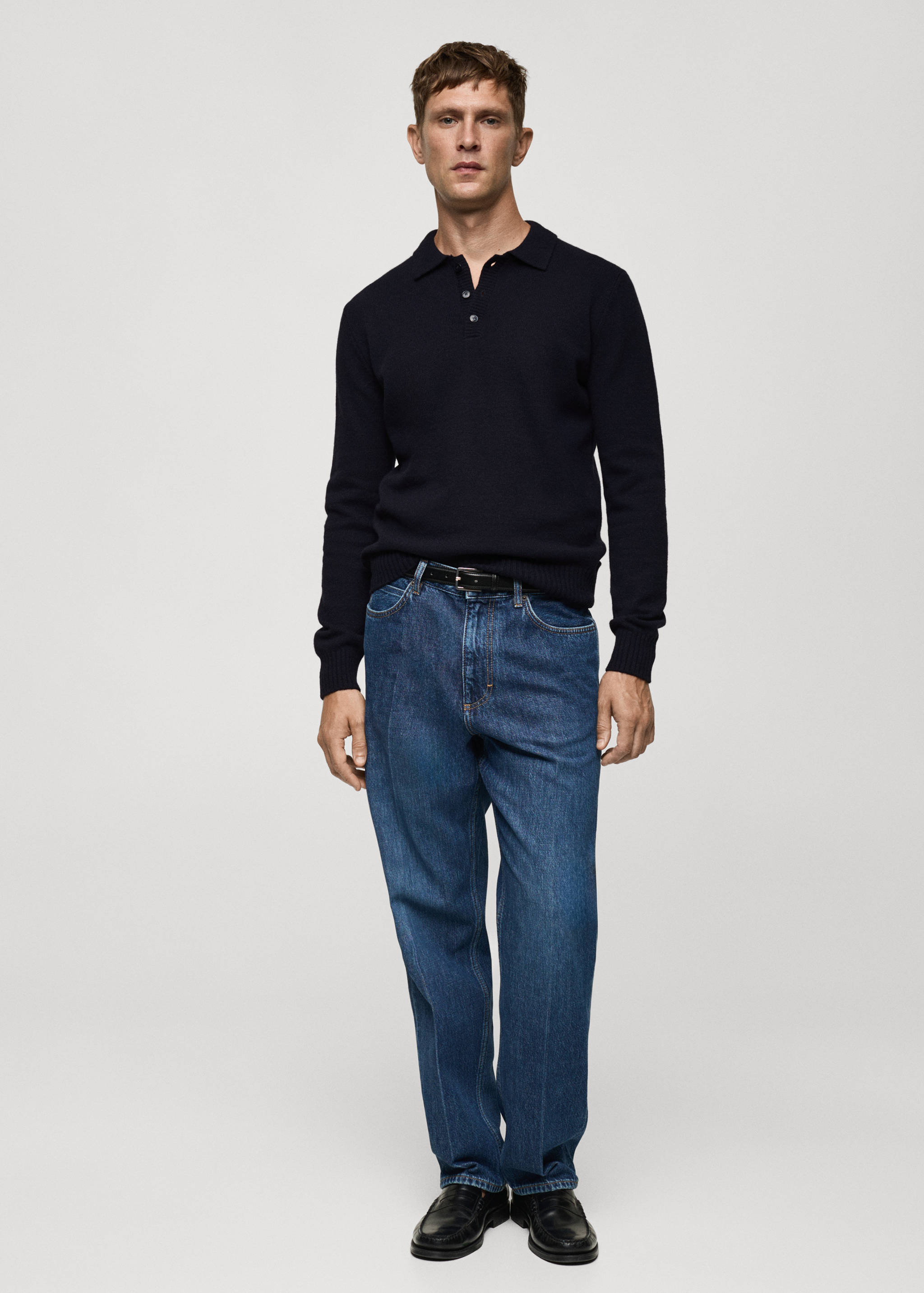 Jersey lana cuello polo - Plano general