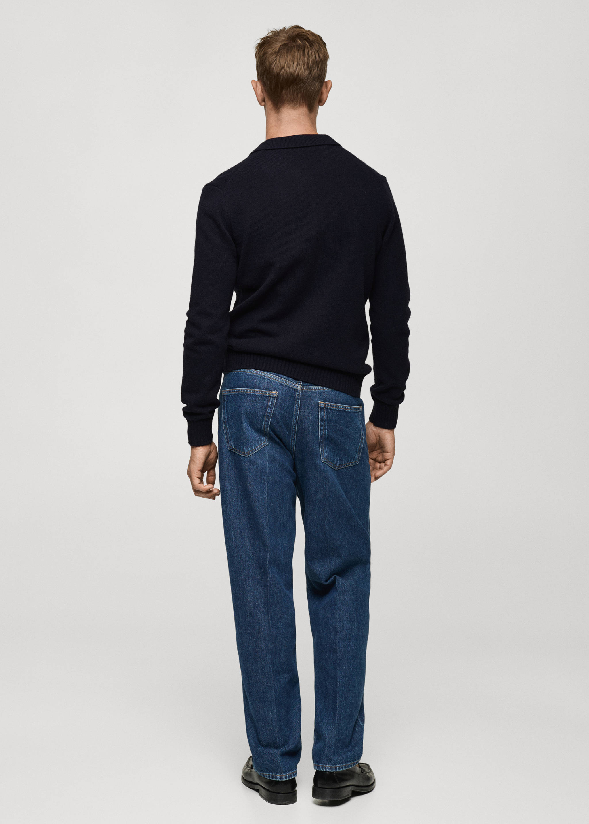 Jersey lana cuello polo - Reverso del artículo