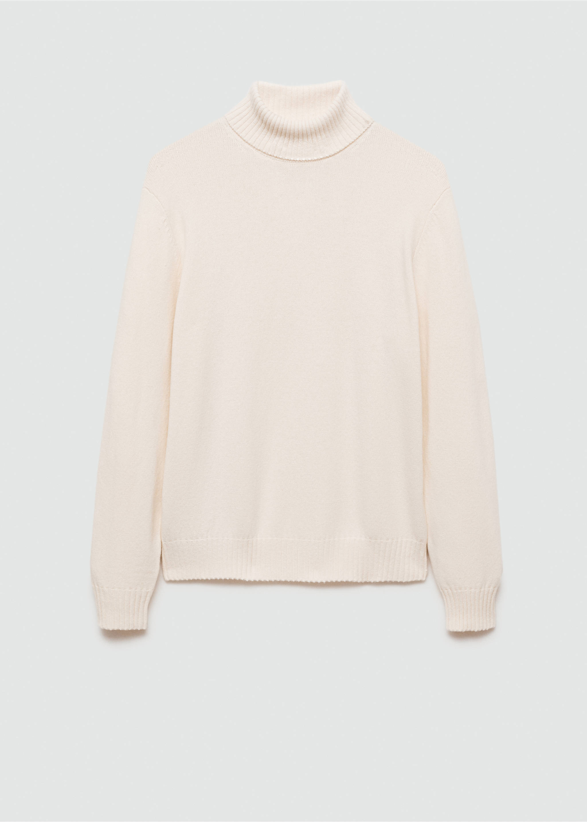 Knitted wool turtleneck sweater - Article without model, Off White. Ref: 77017937-00.