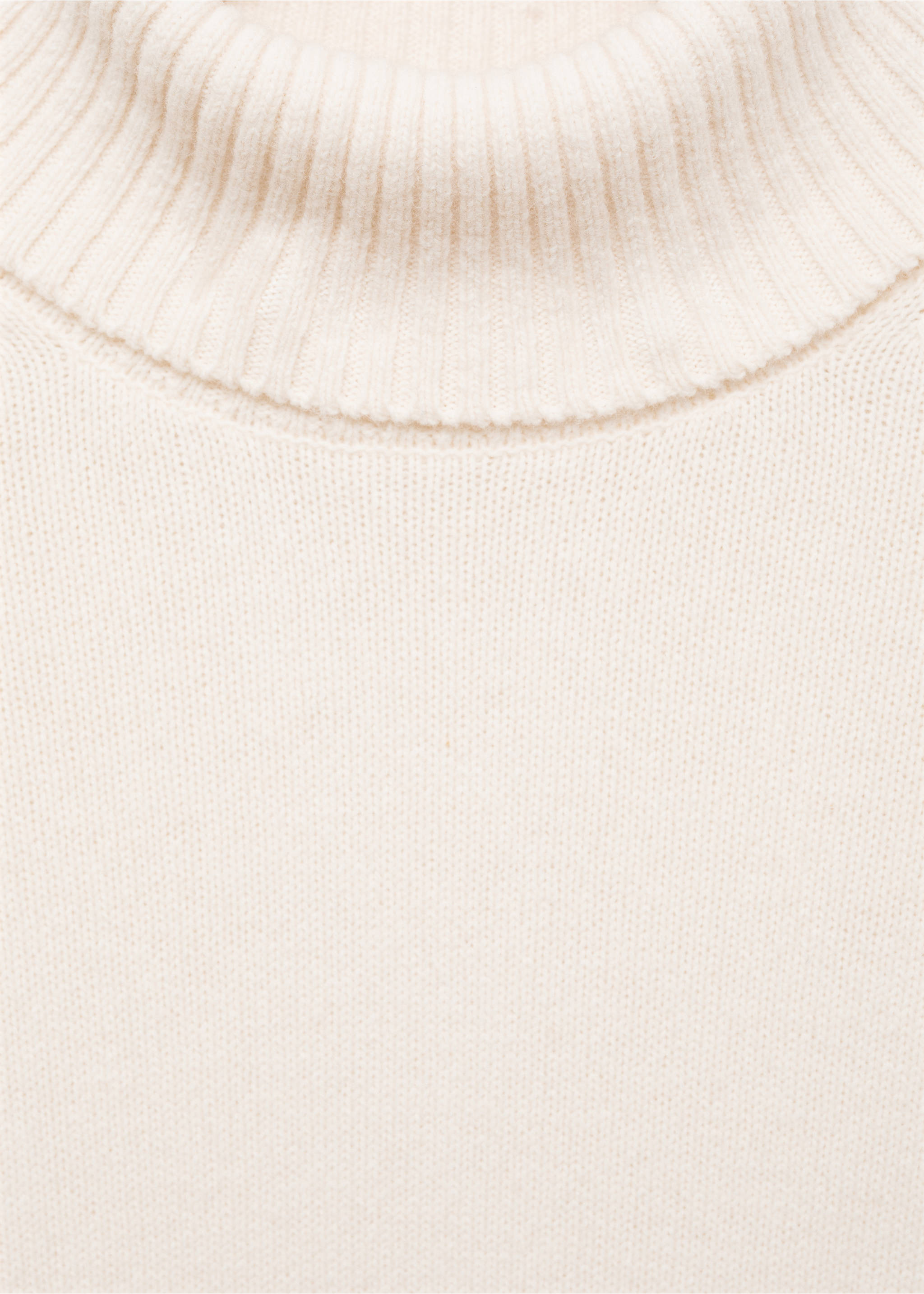 Knitted wool turtleneck sweater - Details of the article 8, Off White. Ref: 77017937-00.