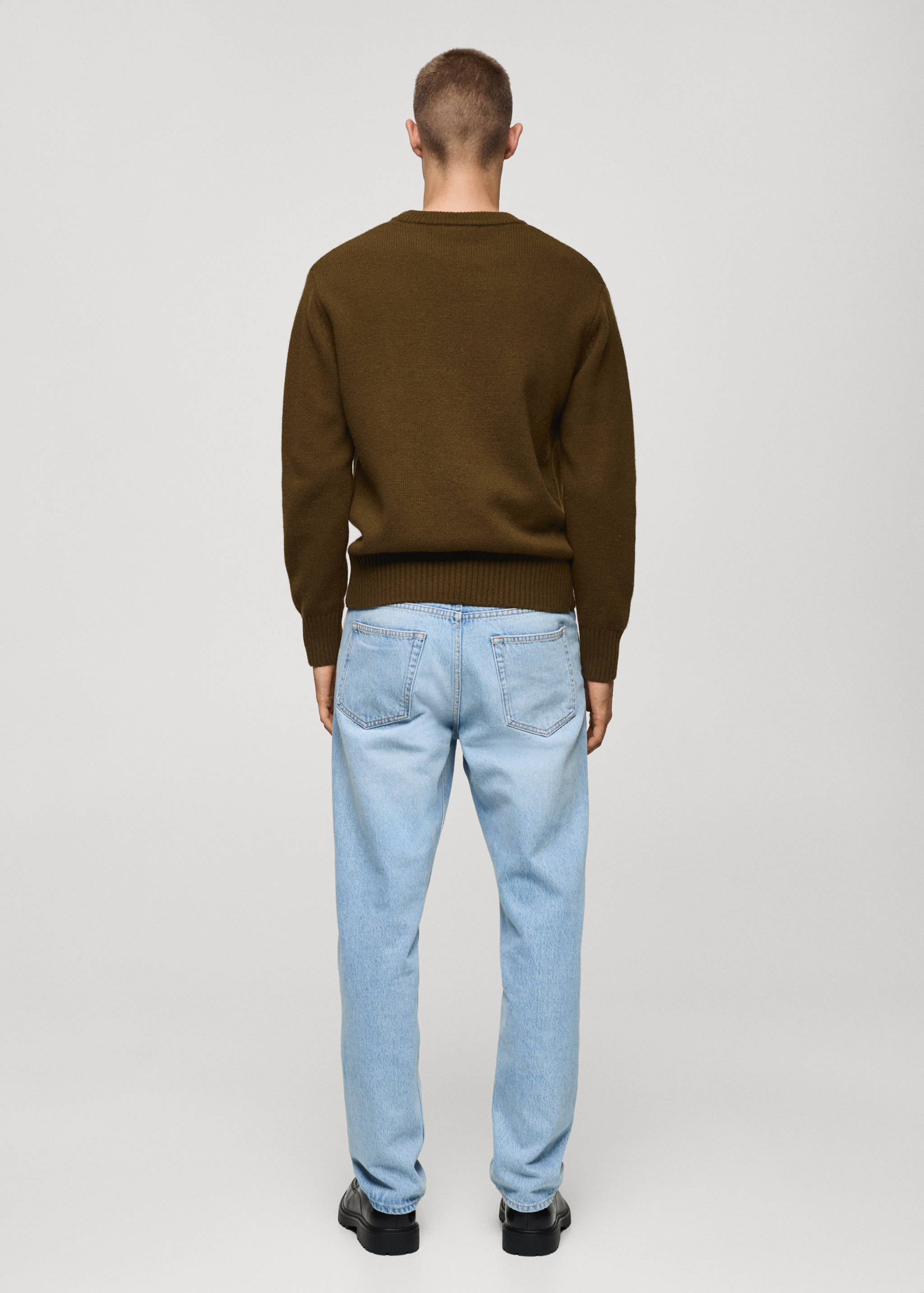 Strickpullover aus Wollgemisch - Rückseite des Artikels