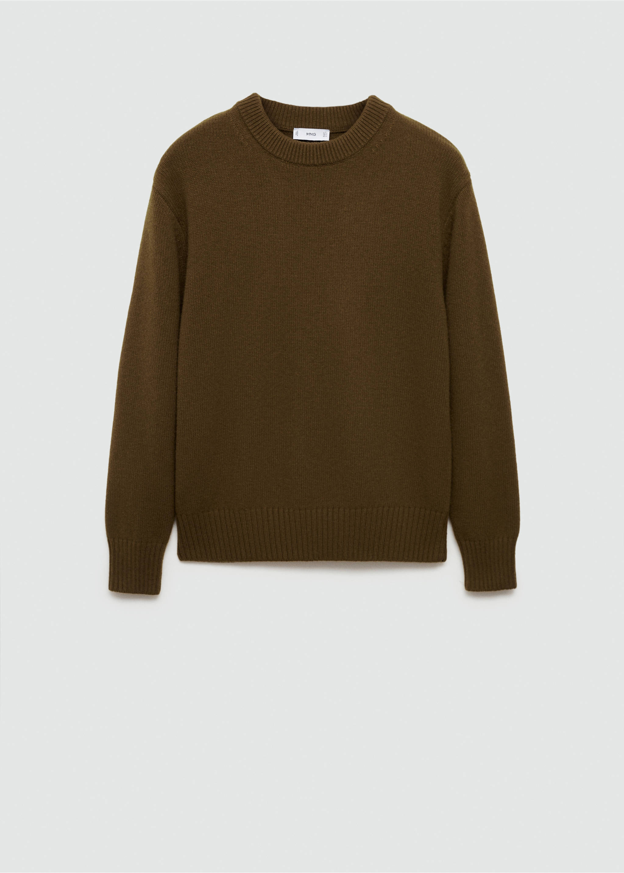 Strickpullover aus Wollgemisch - Artikel ohne Model, Olivengrün. Ref: 77017938-00.