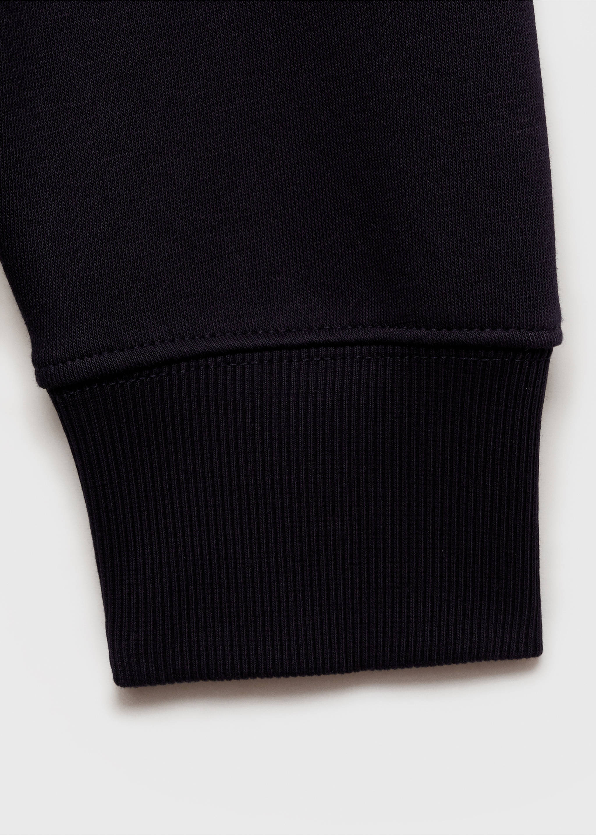 Zweifarbiges Polo-Sweatshirt aus Baumwolle - Detail des Artikels 0, Dunkles Marineblau. Ref: 77017939-00.