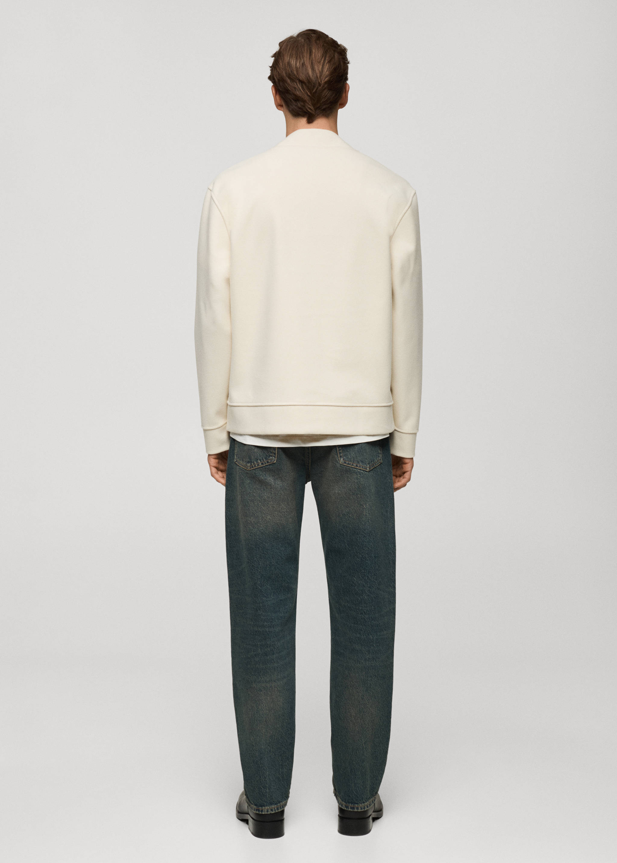 Relaxed-Fit-Flanell-Cardigan - Rückseite des Artikels