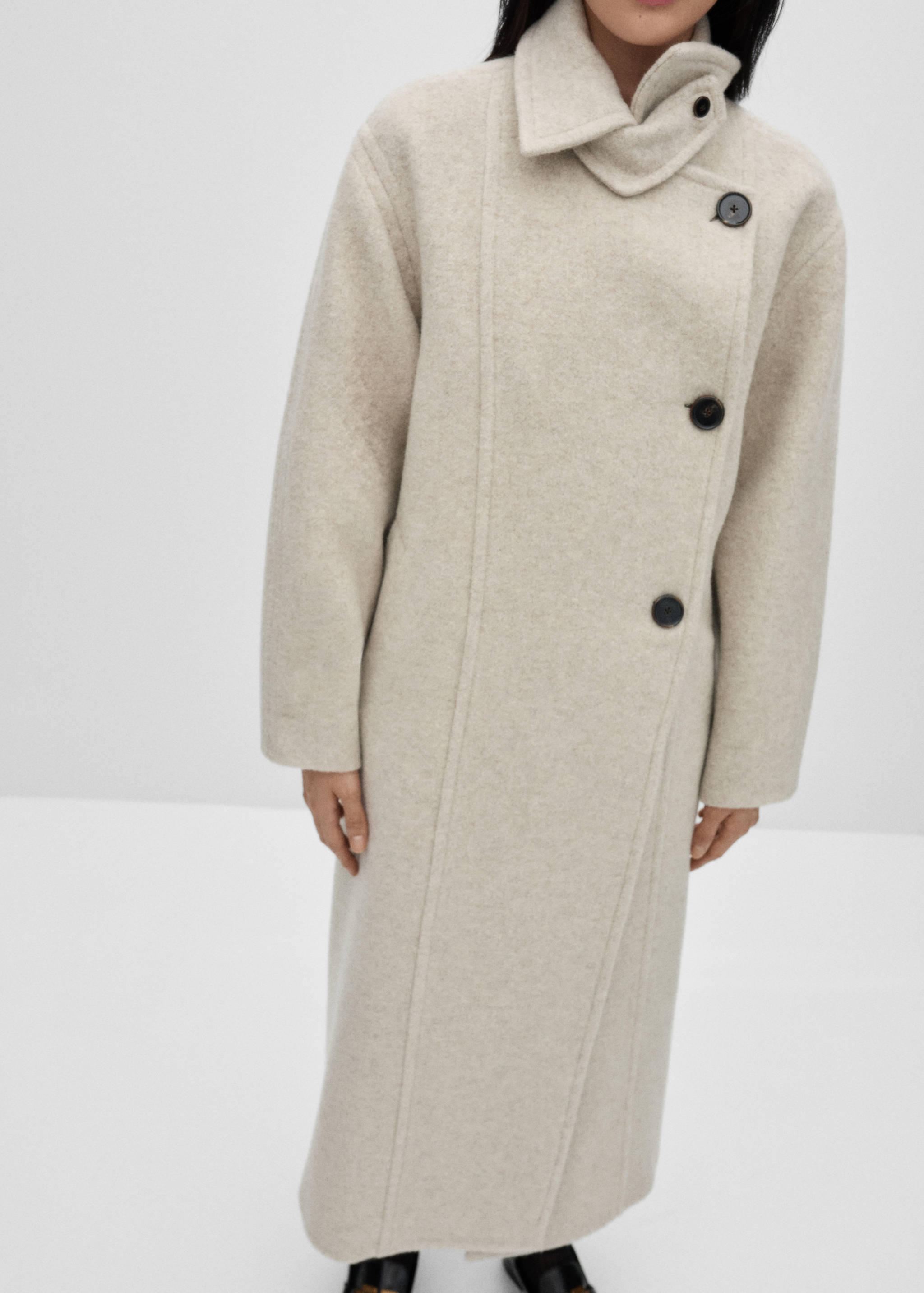 Double-breasted wool coat - Details of the article 6
