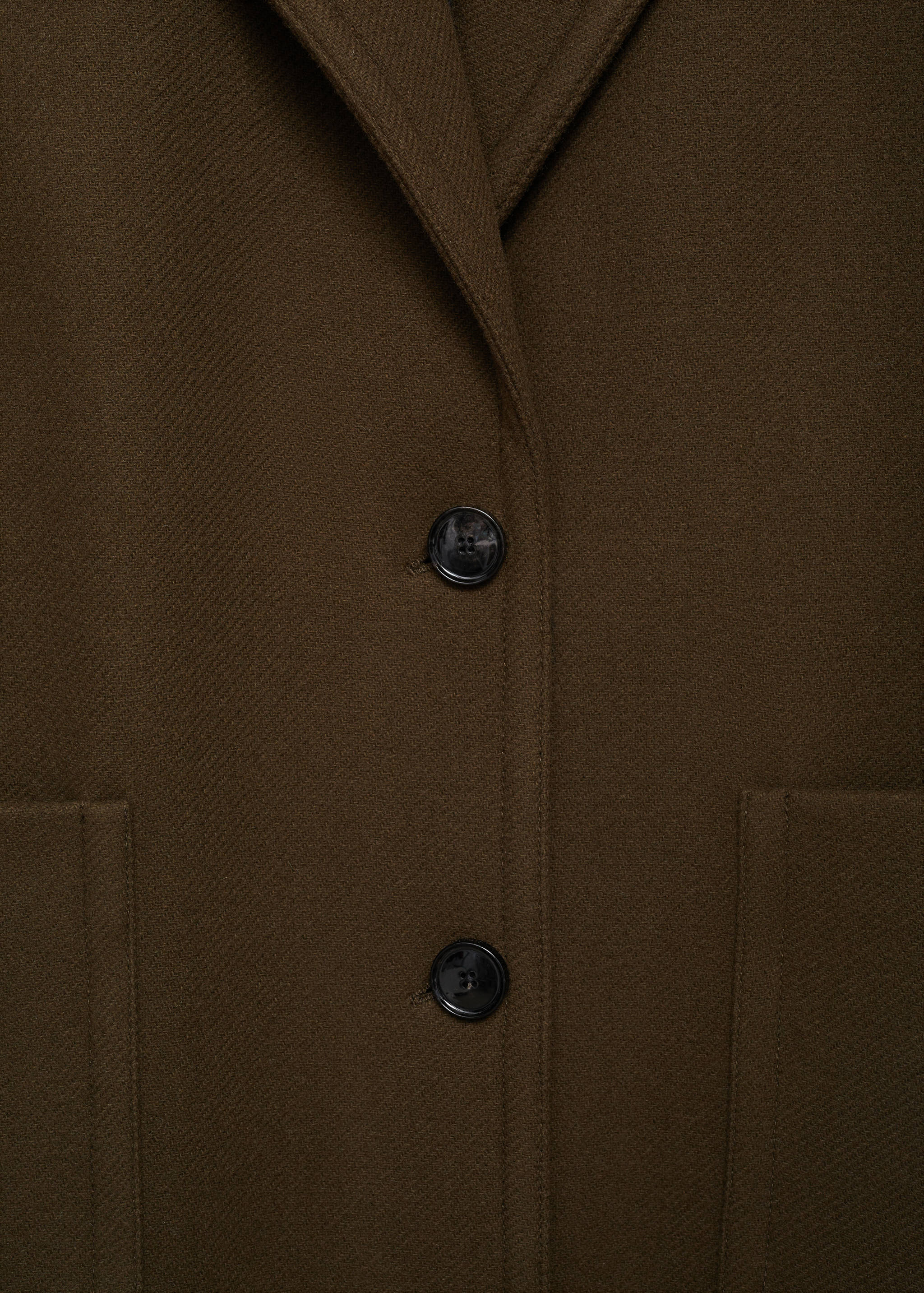 Virgin wool coat with pockets - Details of the article 8