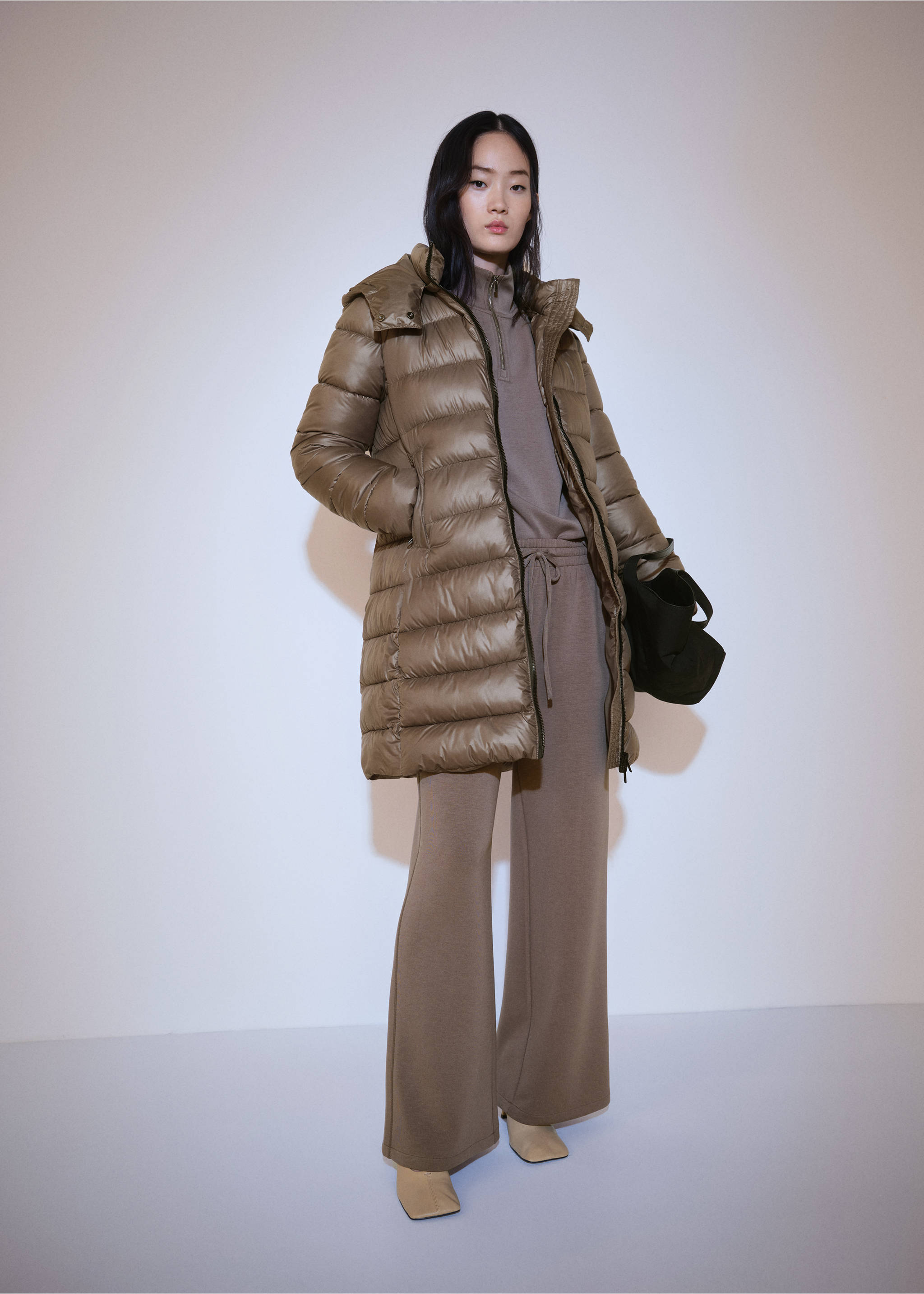 Anorak matelassé imperméable - Plan général, Marron moyen. Ref: 77018265-00.