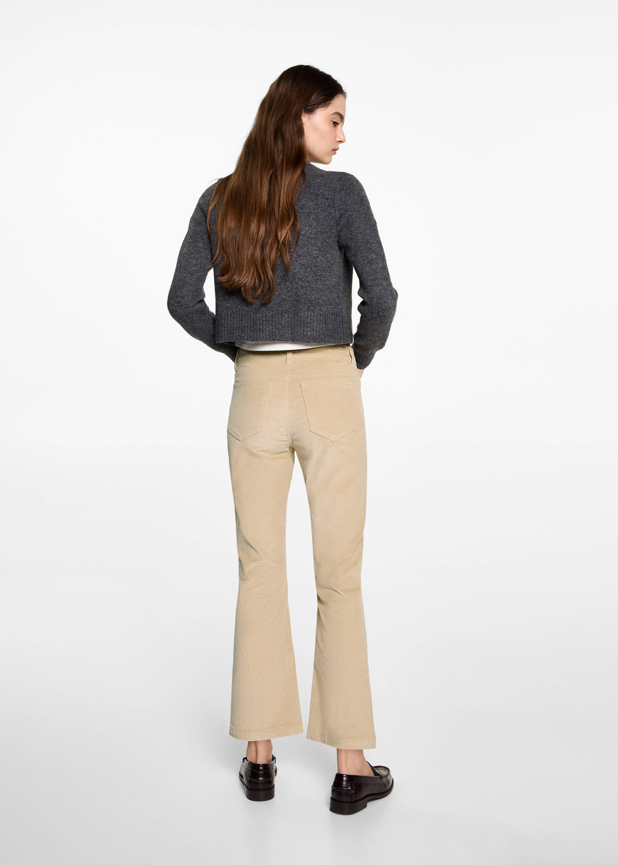 Flared corduroy trousers - Reverse of the article