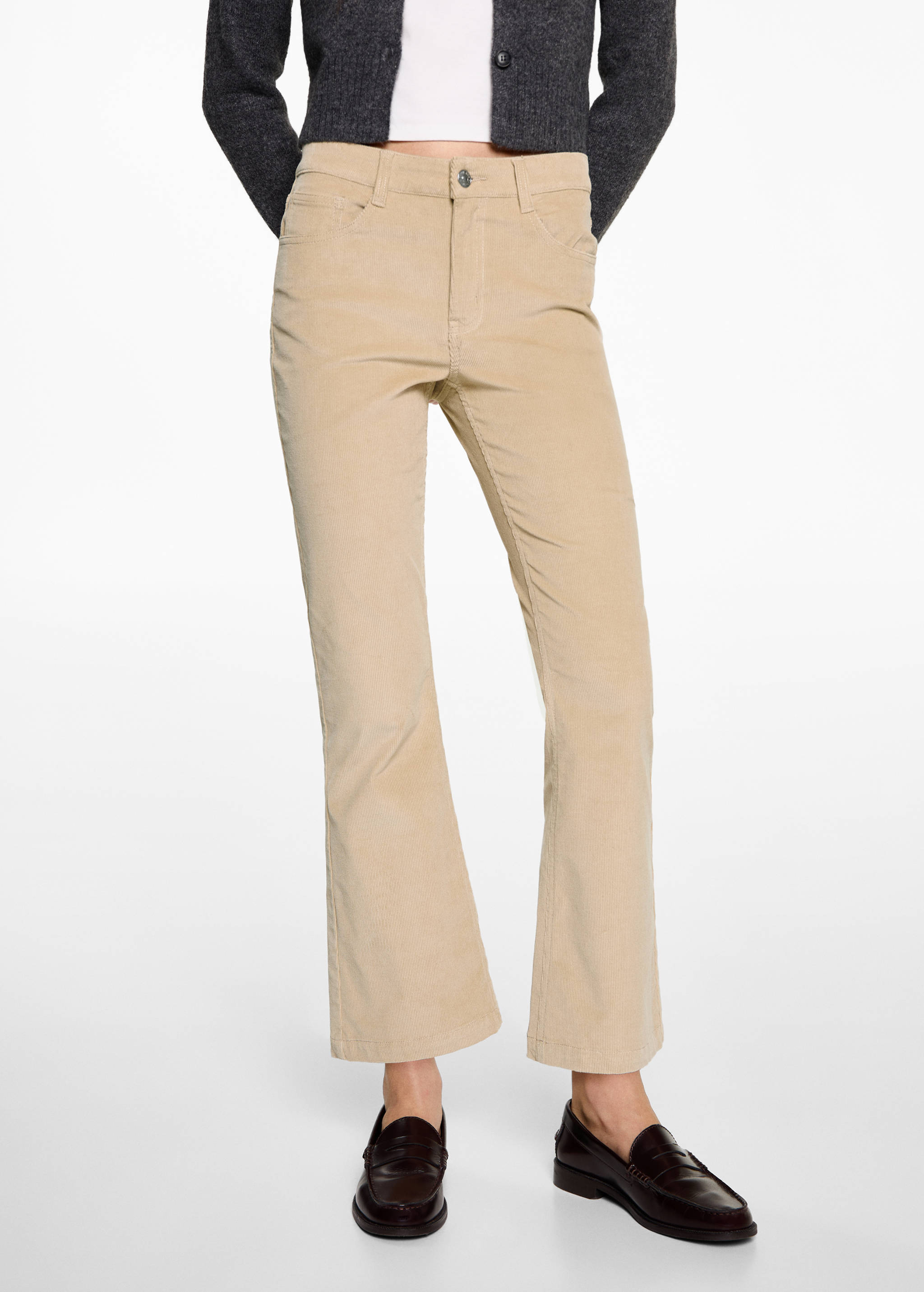 Flared corduroy trousers - Details of the article 6