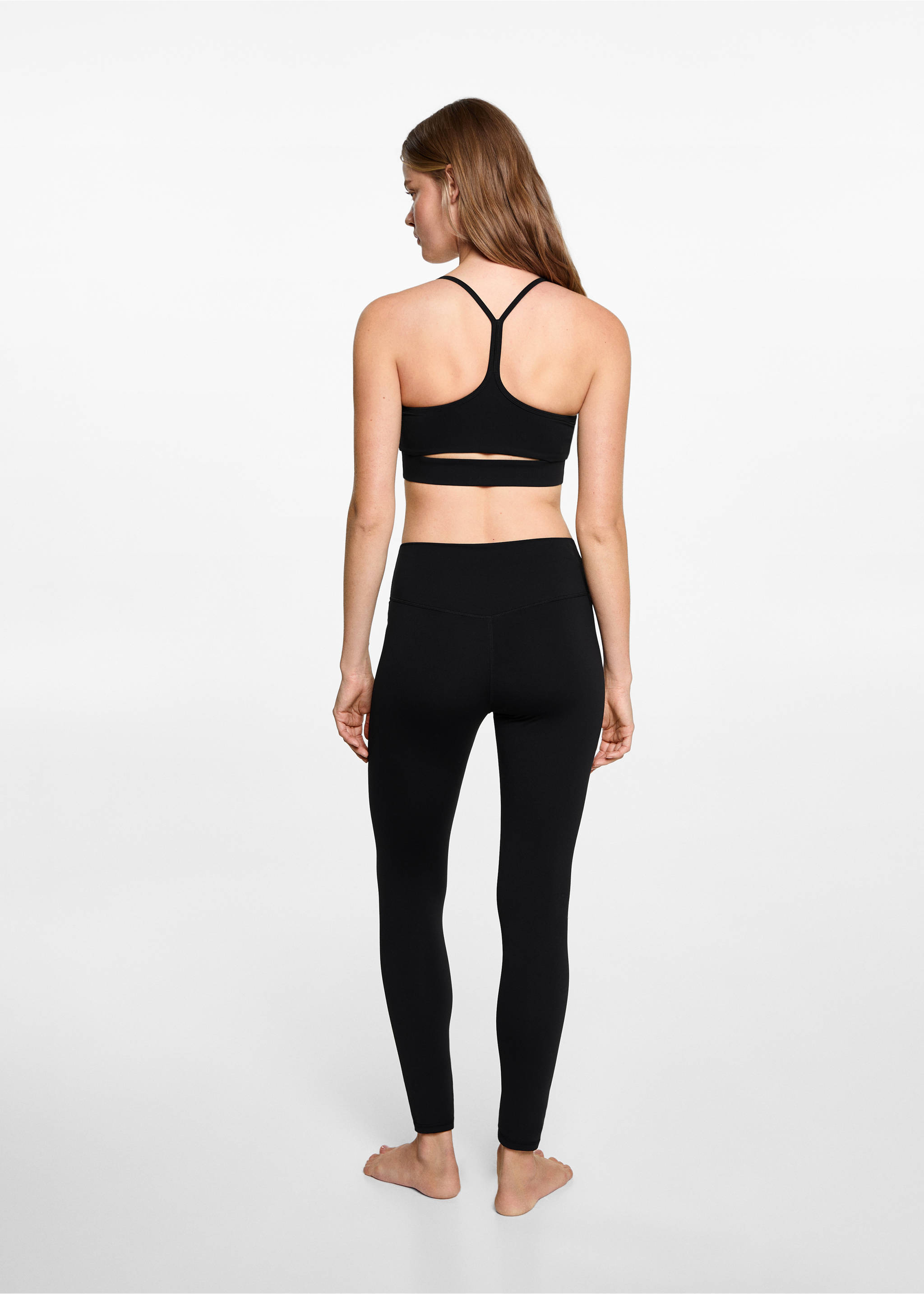 Top z odkrytymi plecami - Tylna strona artykułu, Czarny. Ref: 77018274-00.