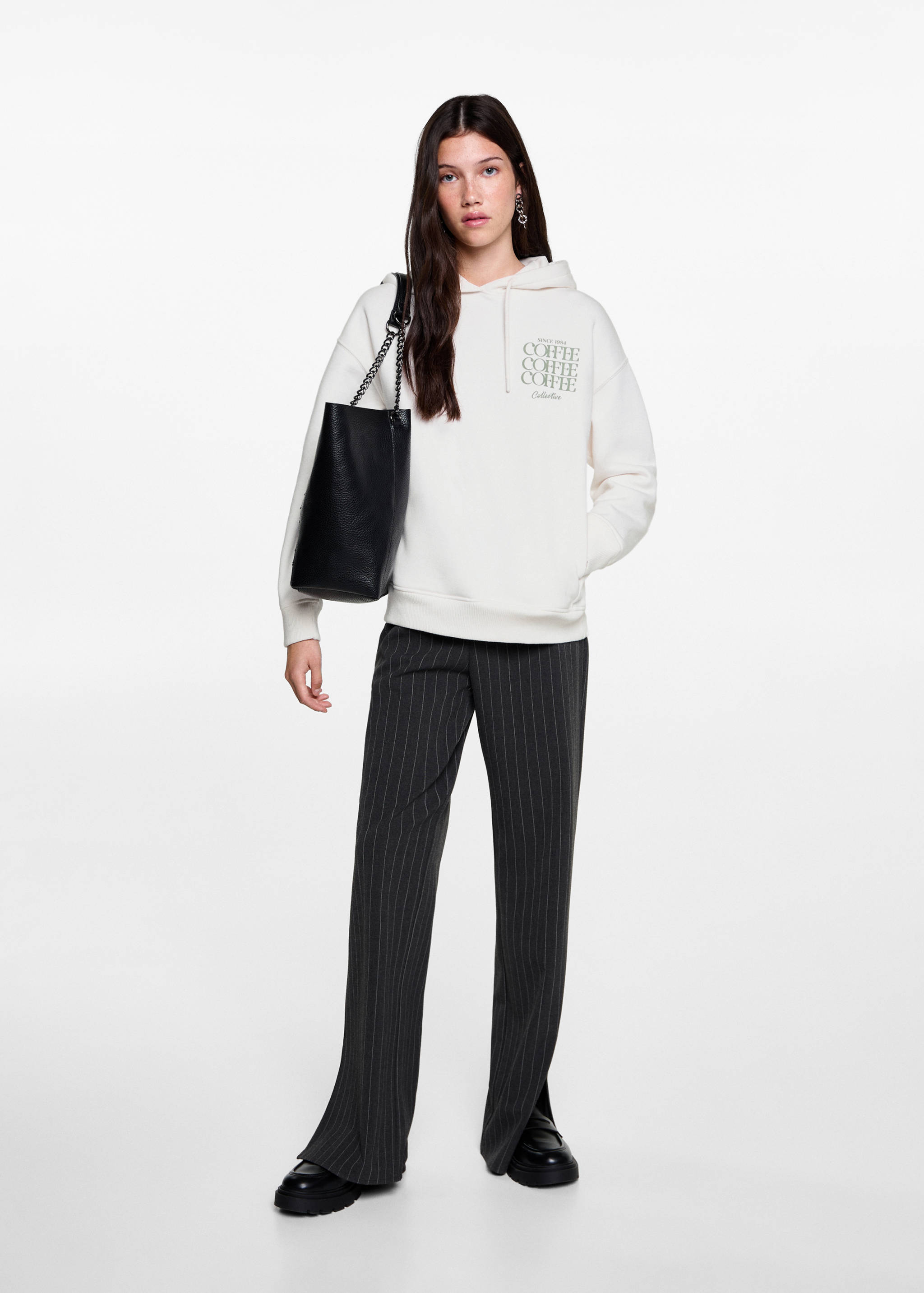 Sweater à capuche coton - Plan général