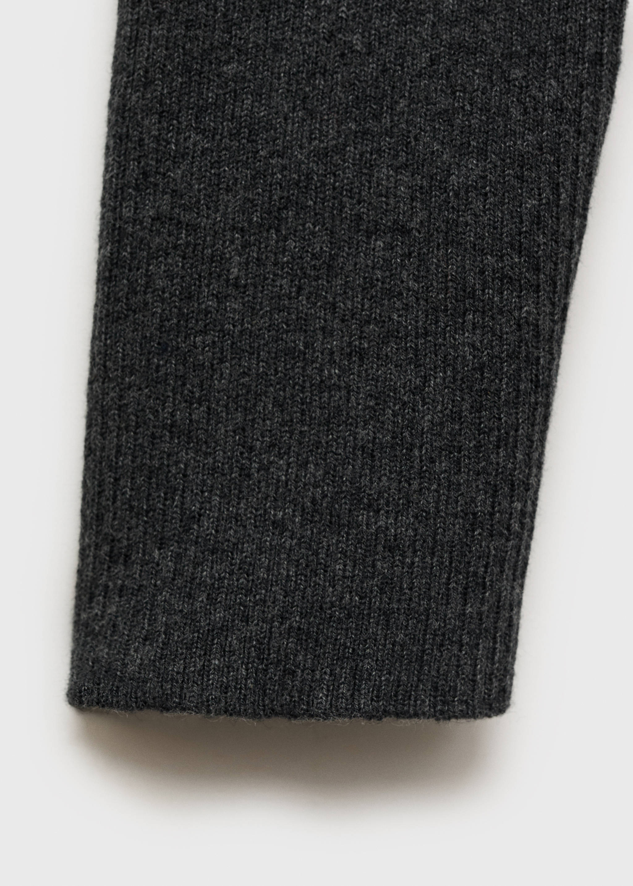 Žebrovaný svetr s límcem a zipem - Detail zboží 0