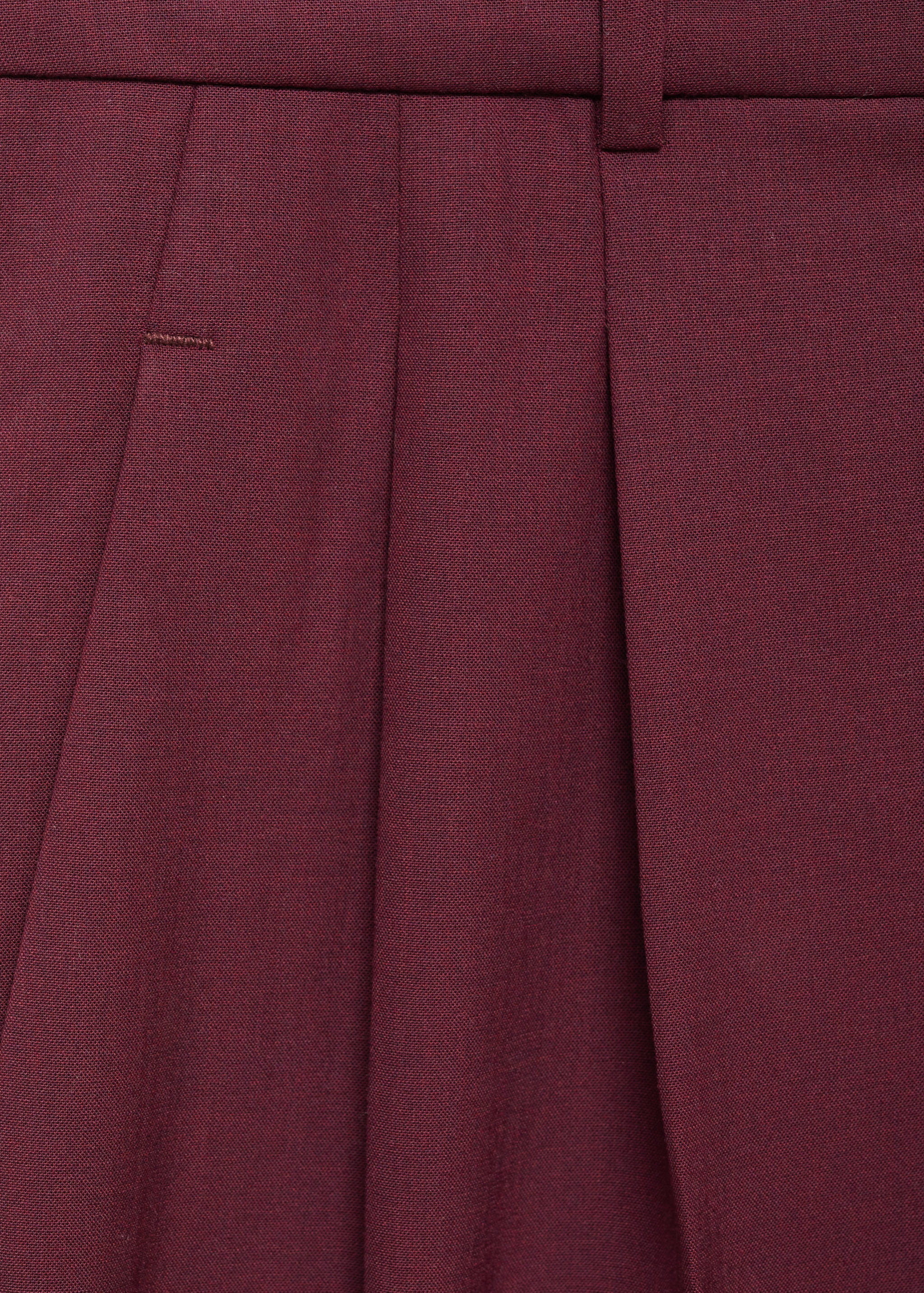 Wide leg pleated wool trousers - Details of the article 8