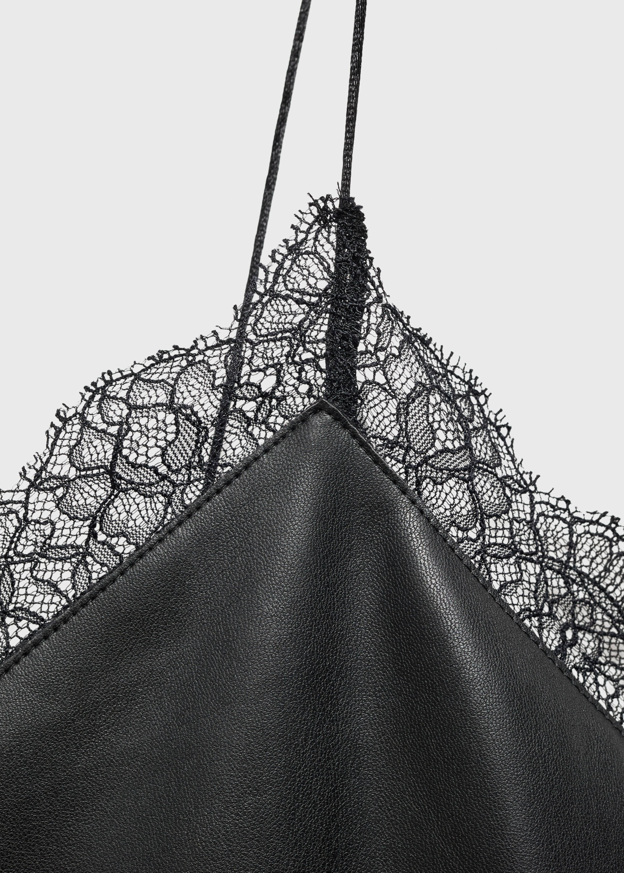 Faux-leather slip dress - Details of the article 8