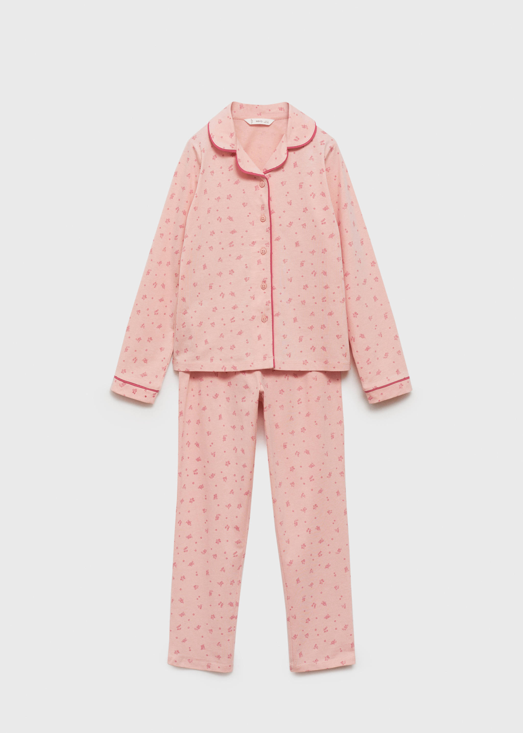 Langer Baumwoll-Pyjama - Artikel ohne Model