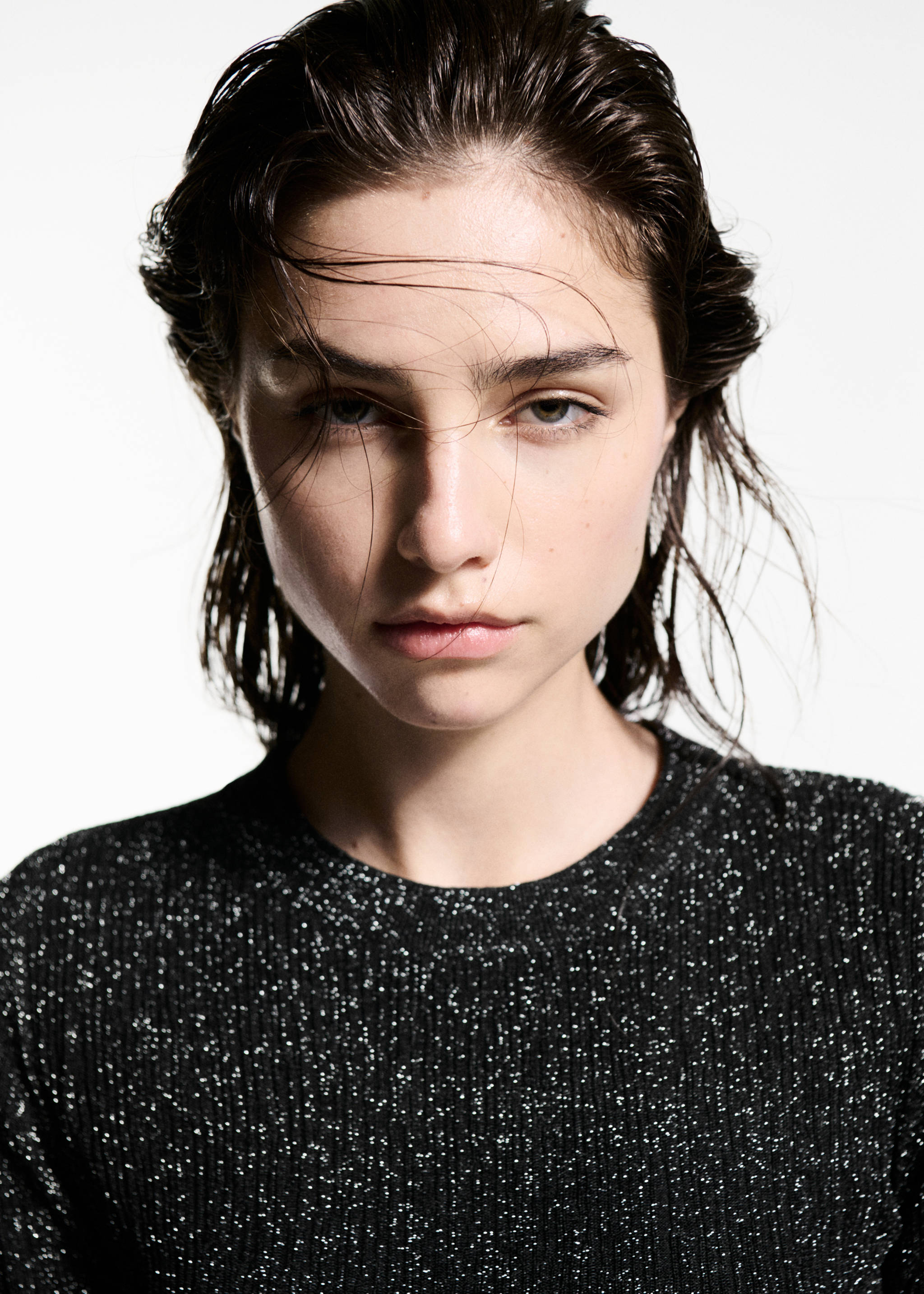 Jersey lúrex cuello redondo - Detalle del artículo 1