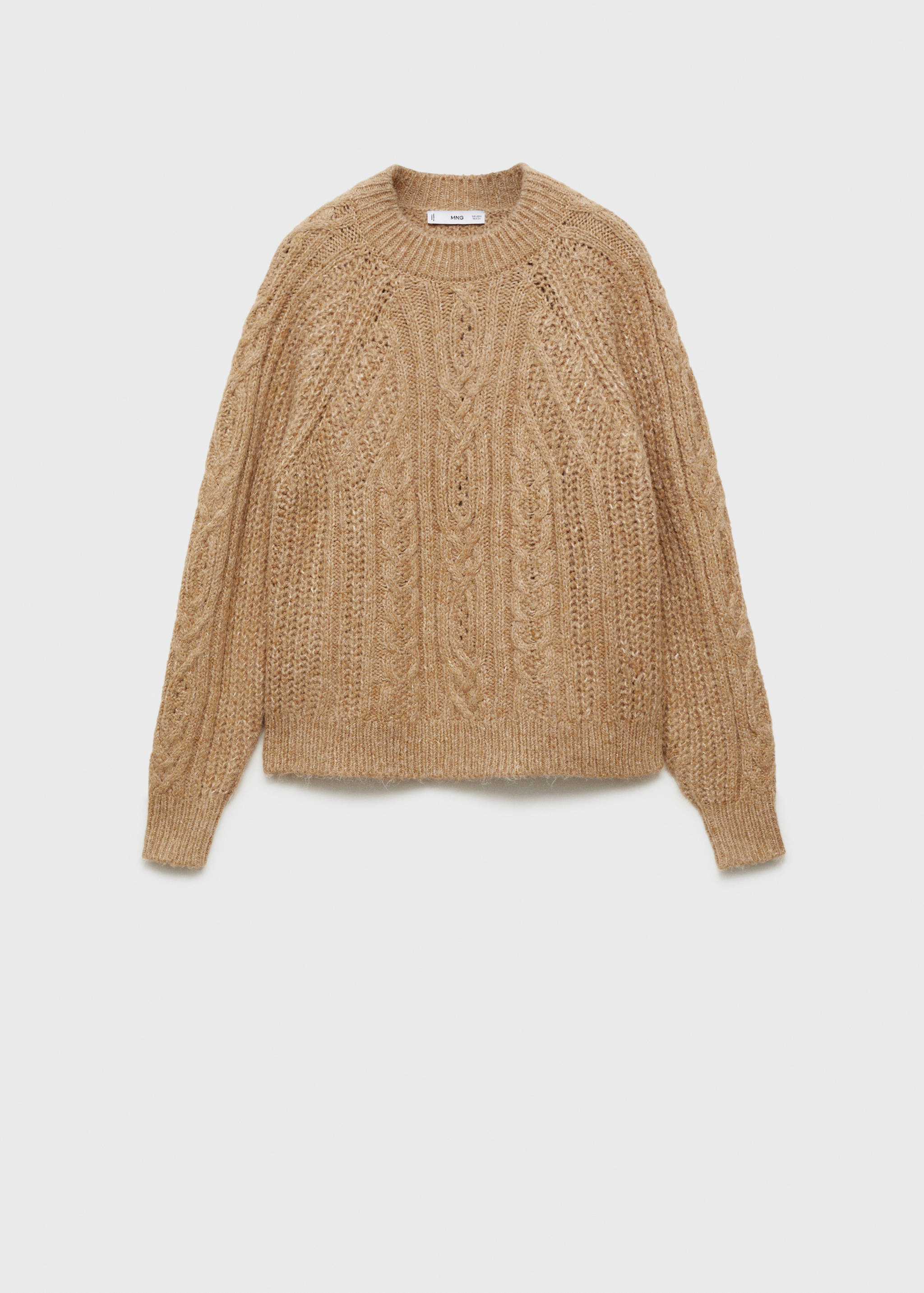 Thick knit round neck sweater - Article without model