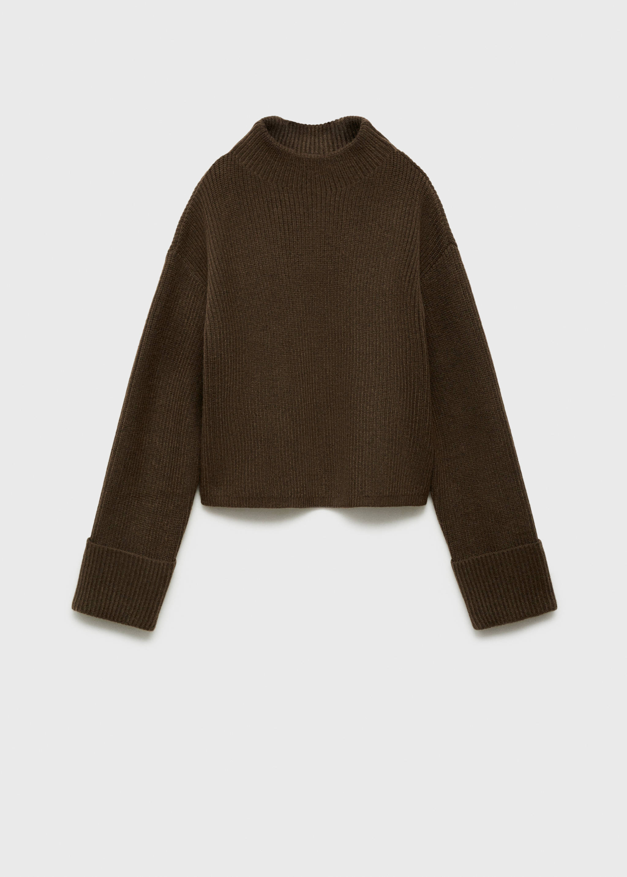 Pull-over côtelé col montant - Article sans modèle