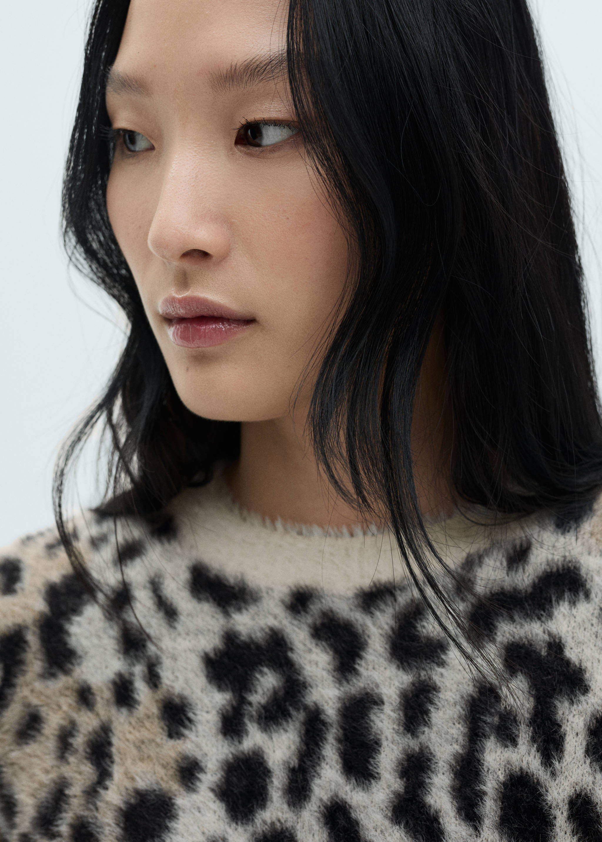 Jersey efecto pelo animal print - Detalle del artículo 1