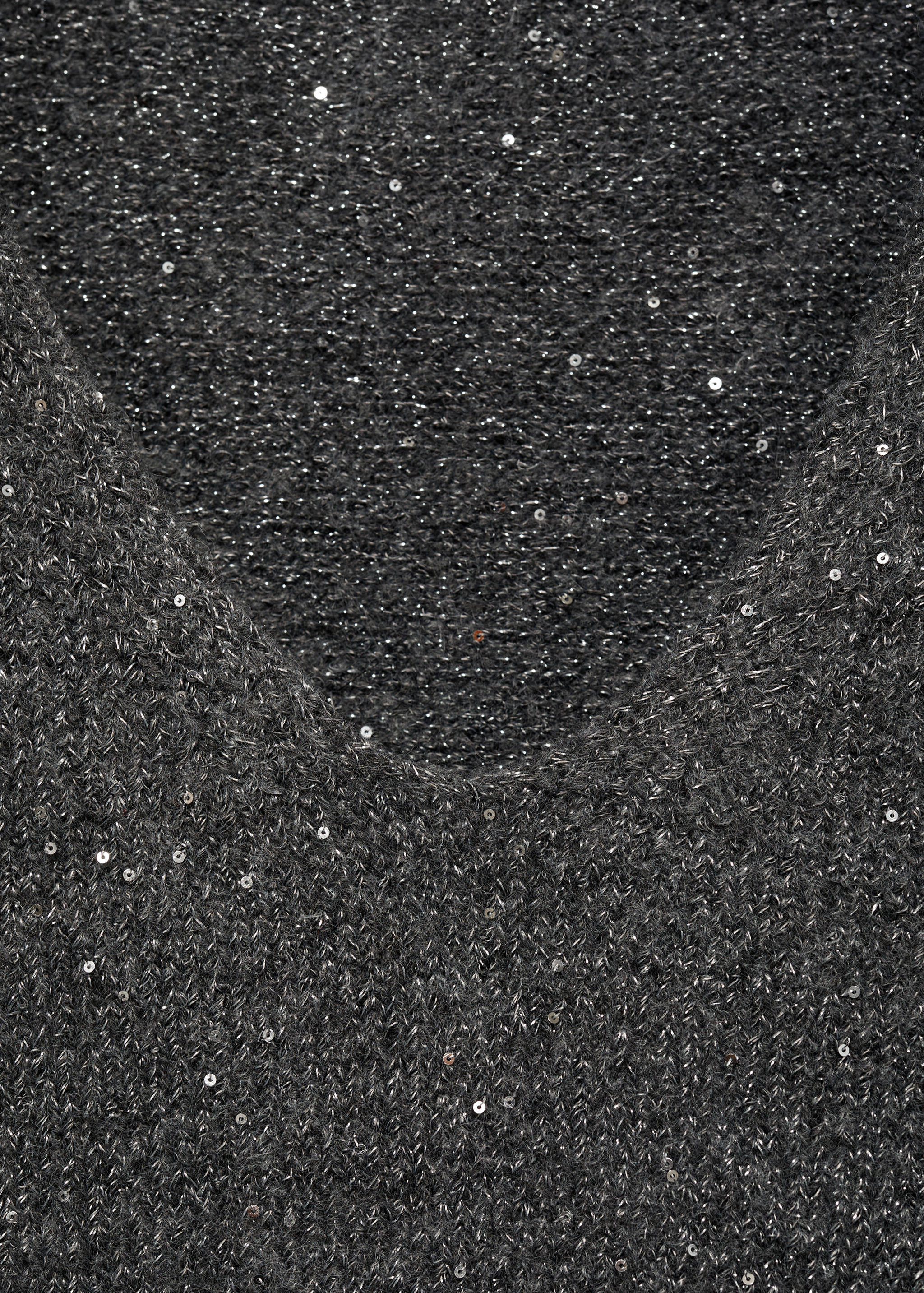 Jersey cuello pico lentejuelas - Detalle del artículo 8