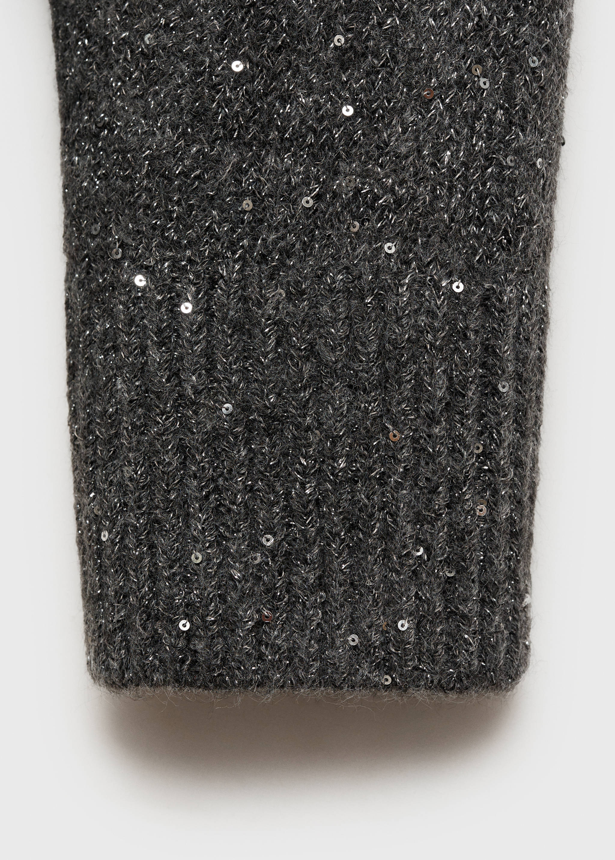 Jersey cuello pico lentejuelas - Detalle del artículo 0