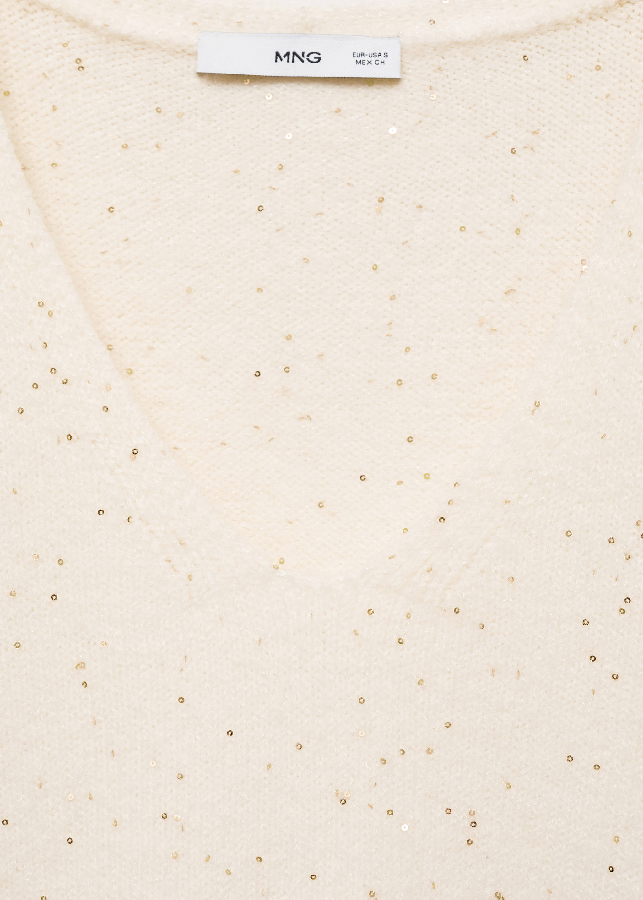 Pulover cu paiete și guler în V - Detaliu al articolului 8