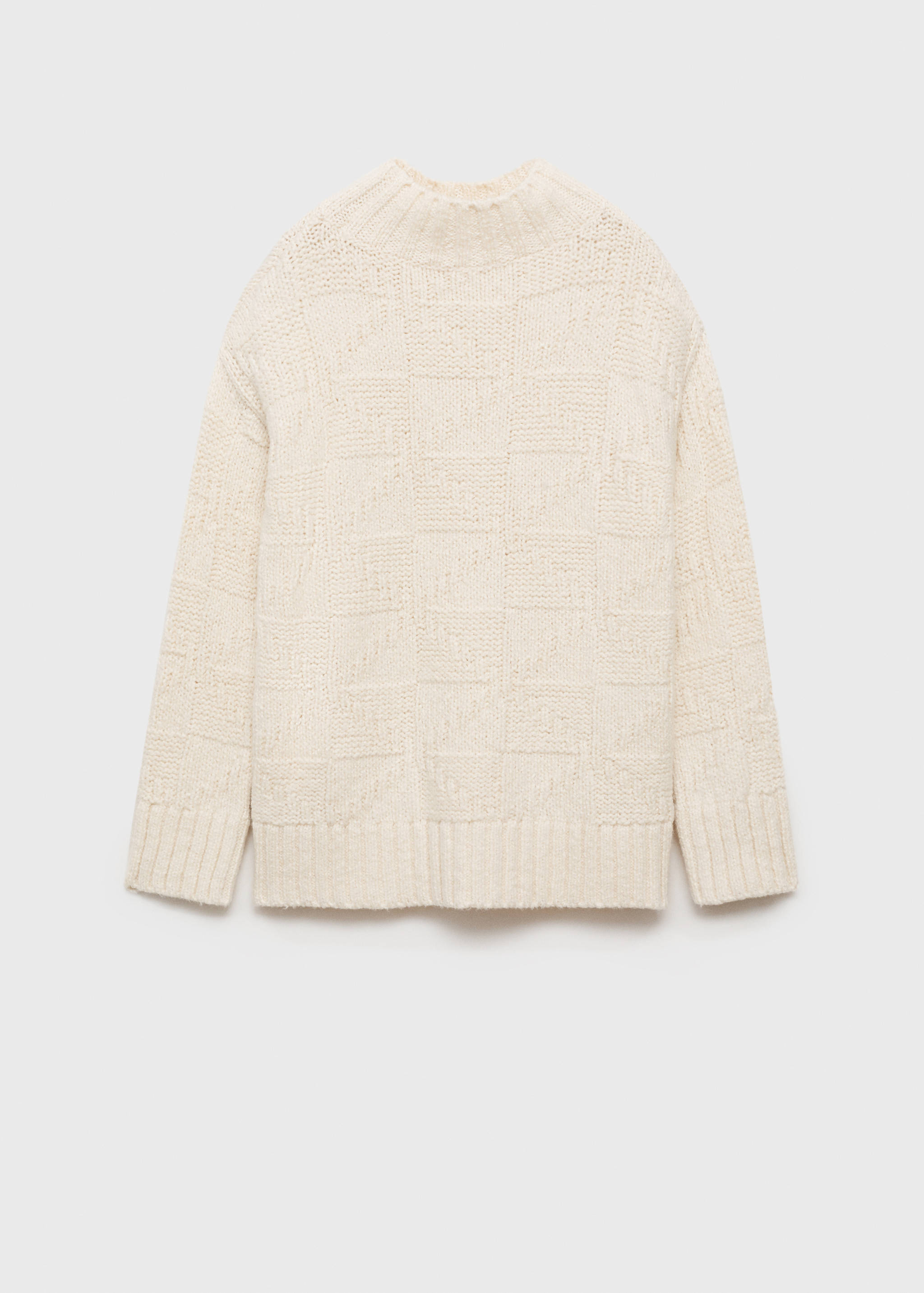 Grobstickpullover mit halbhohem Kragen - Artikel ohne Model