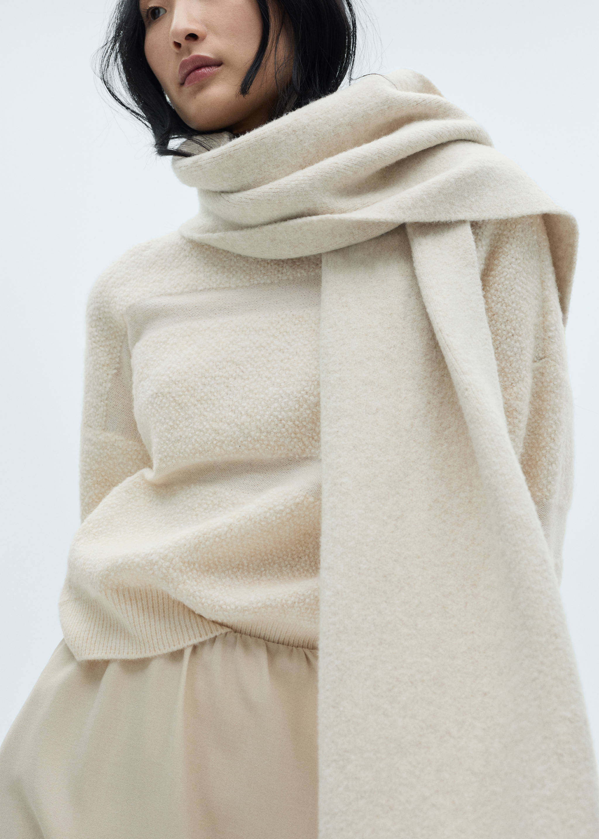 Pullover mit Einsätzen und halbhohem Kragen - Detail des Artikels 2