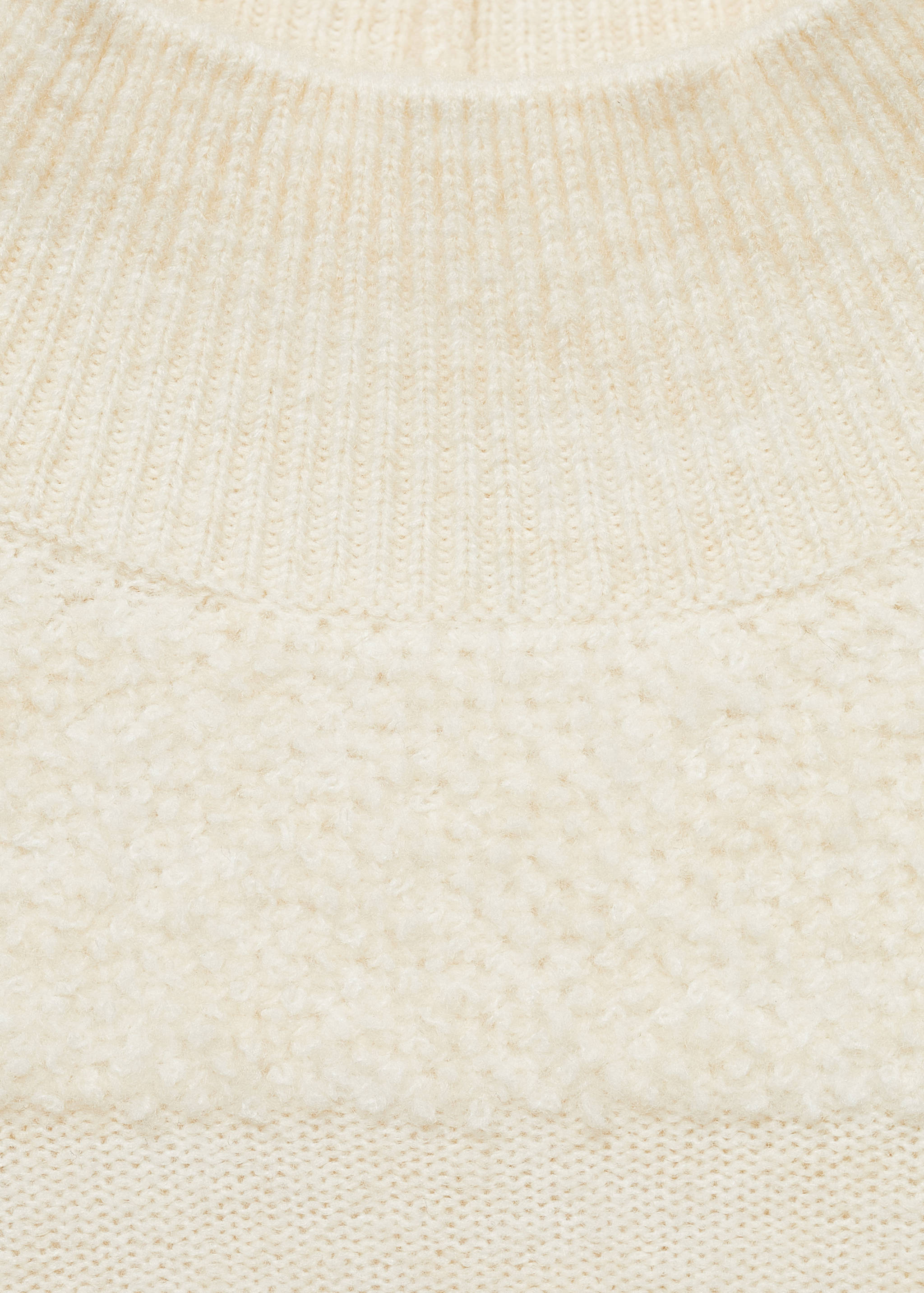 Pullover mit Einsätzen und halbhohem Kragen - Detail des Artikels 8
