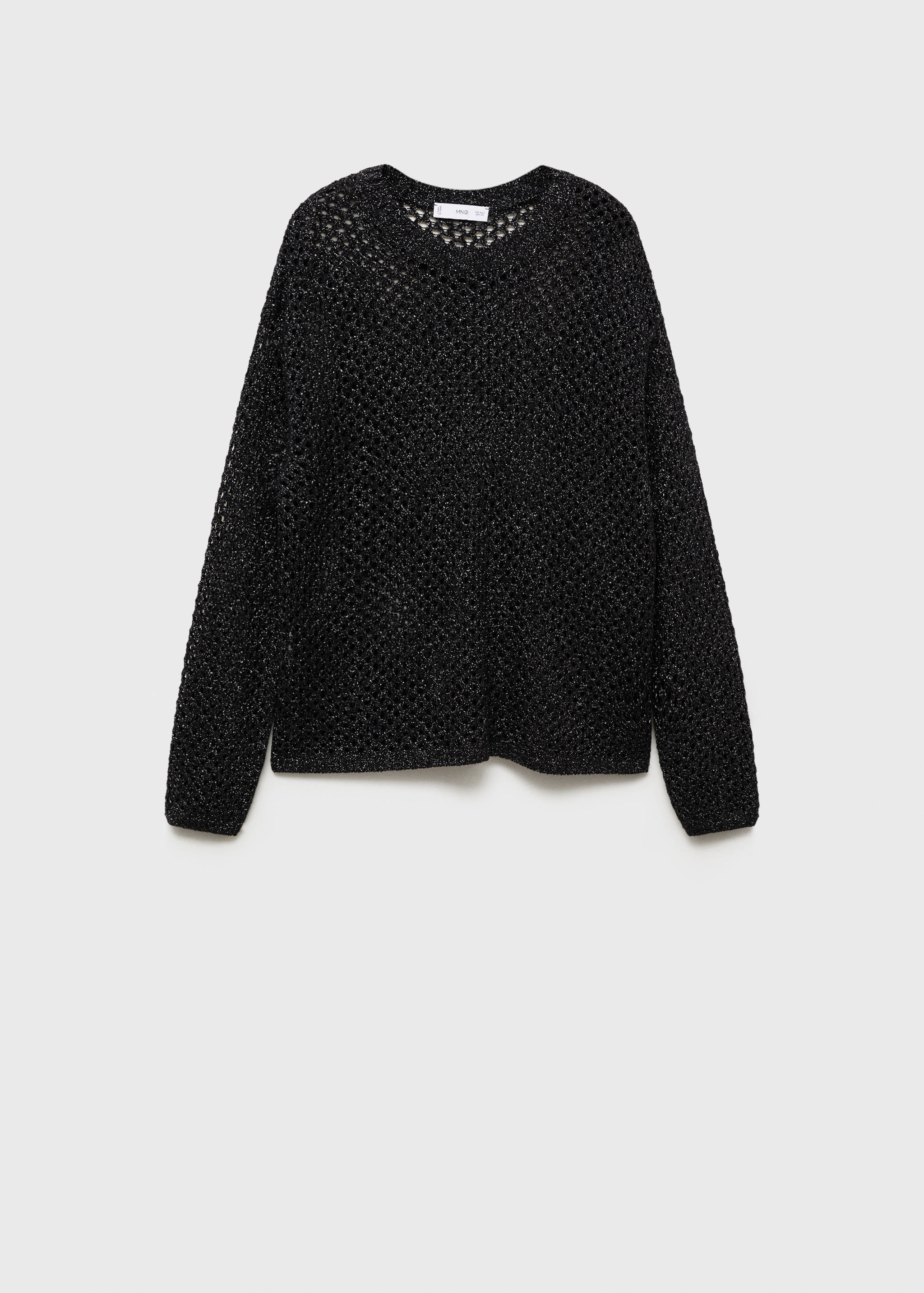 Pullover maglia traforata lurex - Articolo senza modello