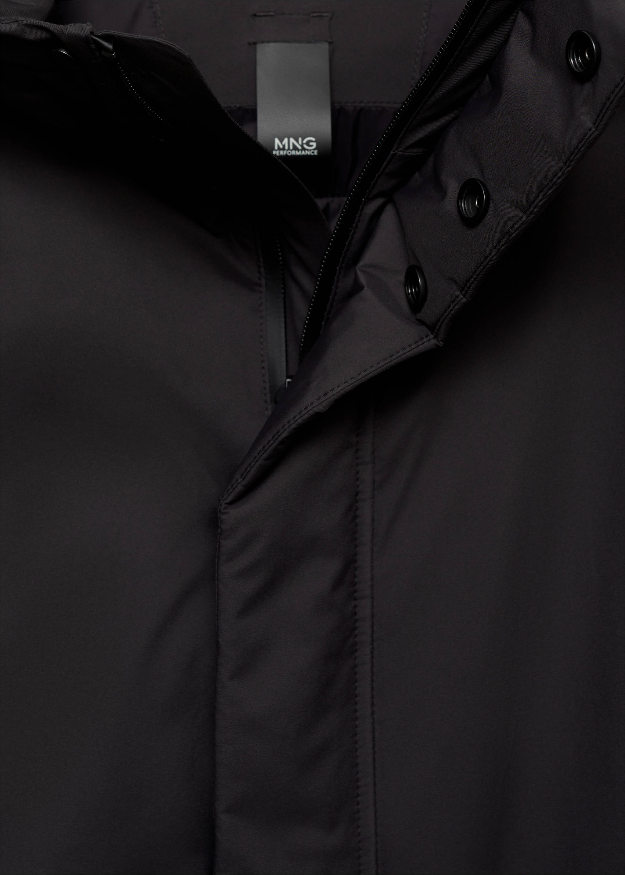 Thermore® waterproof quilted parka with Thermore® padding - Details of the article 0, Charcoal. Ref: 77019228-00.