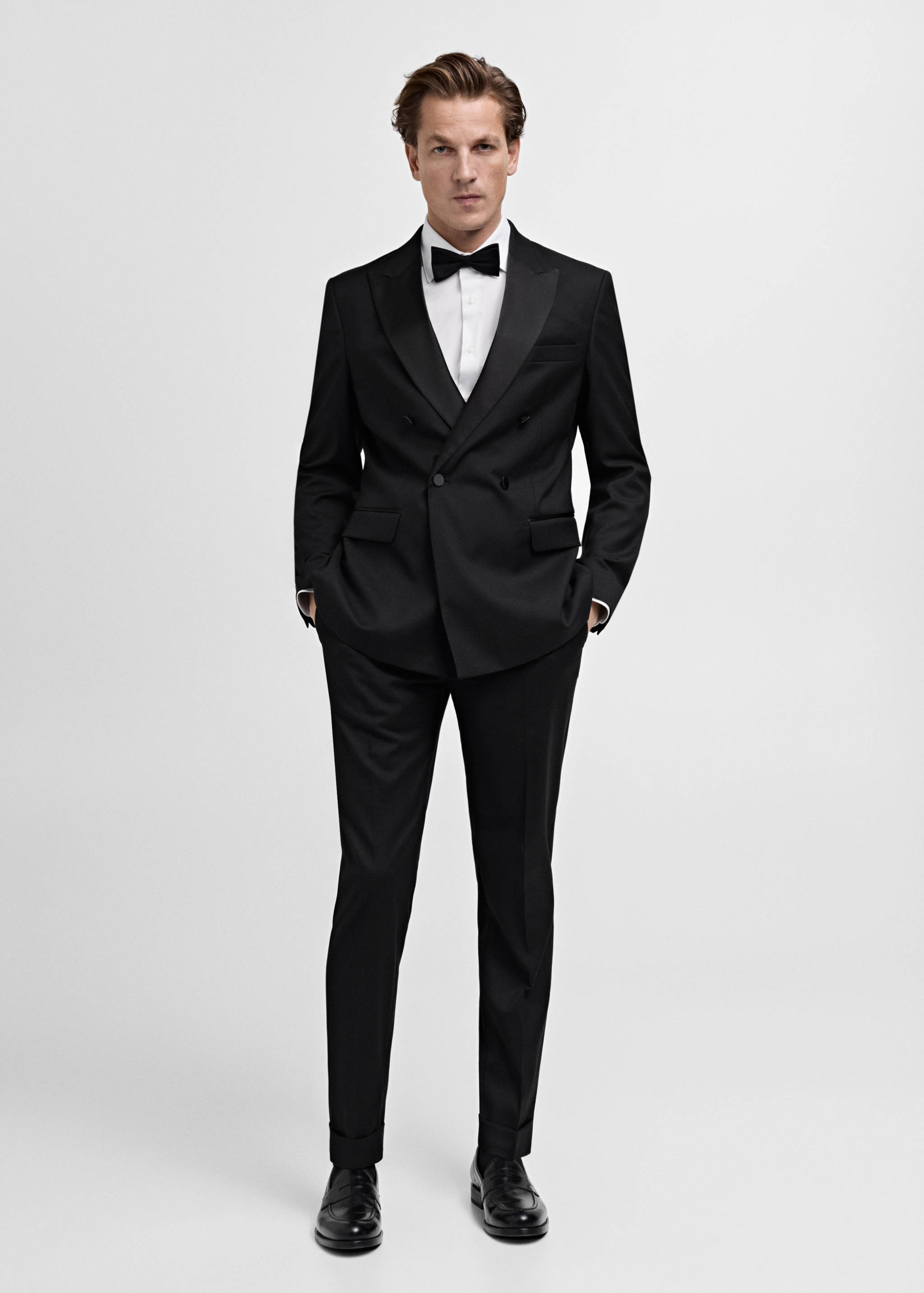 Slim-fit tuxedo jacket - General plane