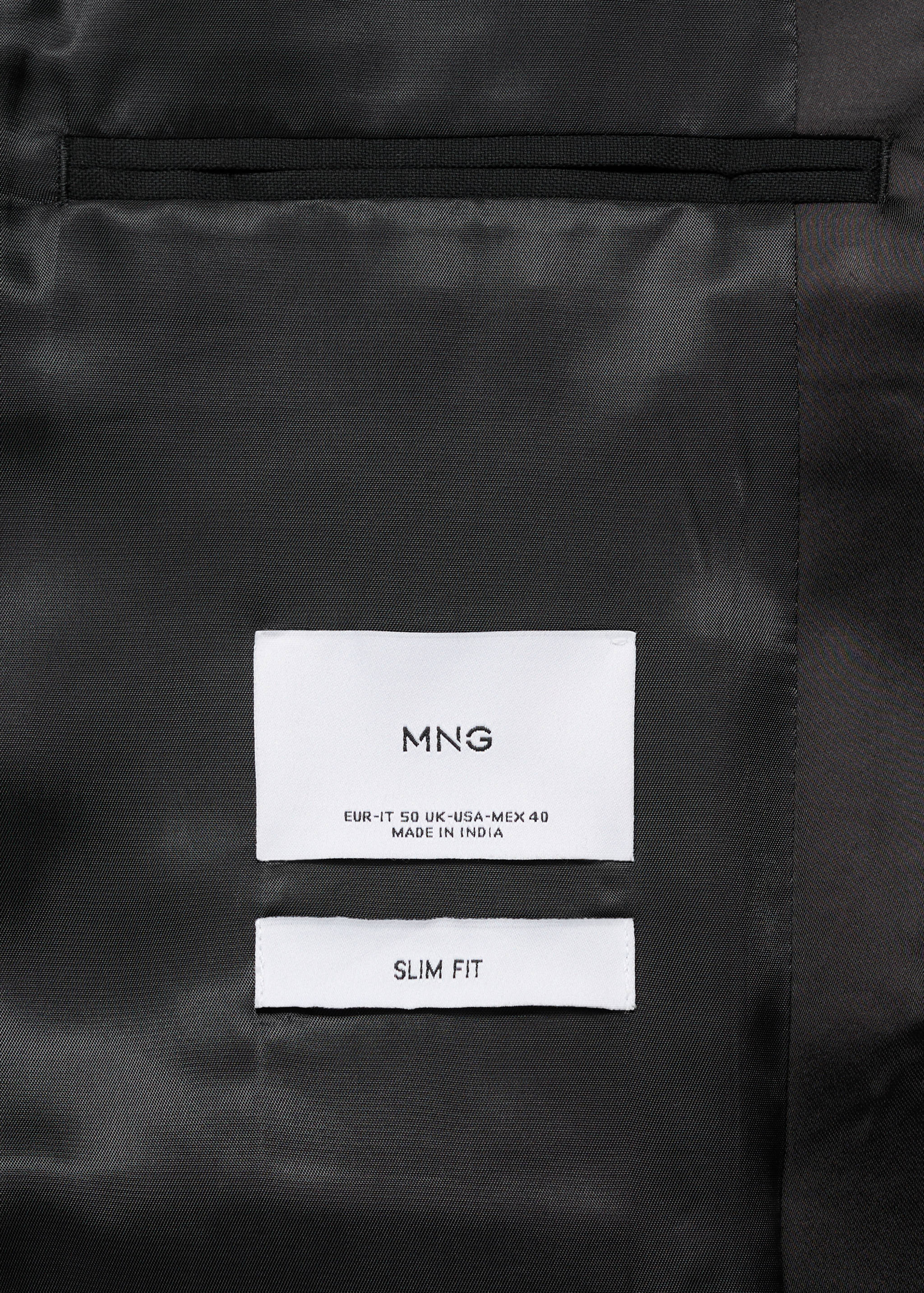 Slim-fit tuxedo jacket - Details of the article 0