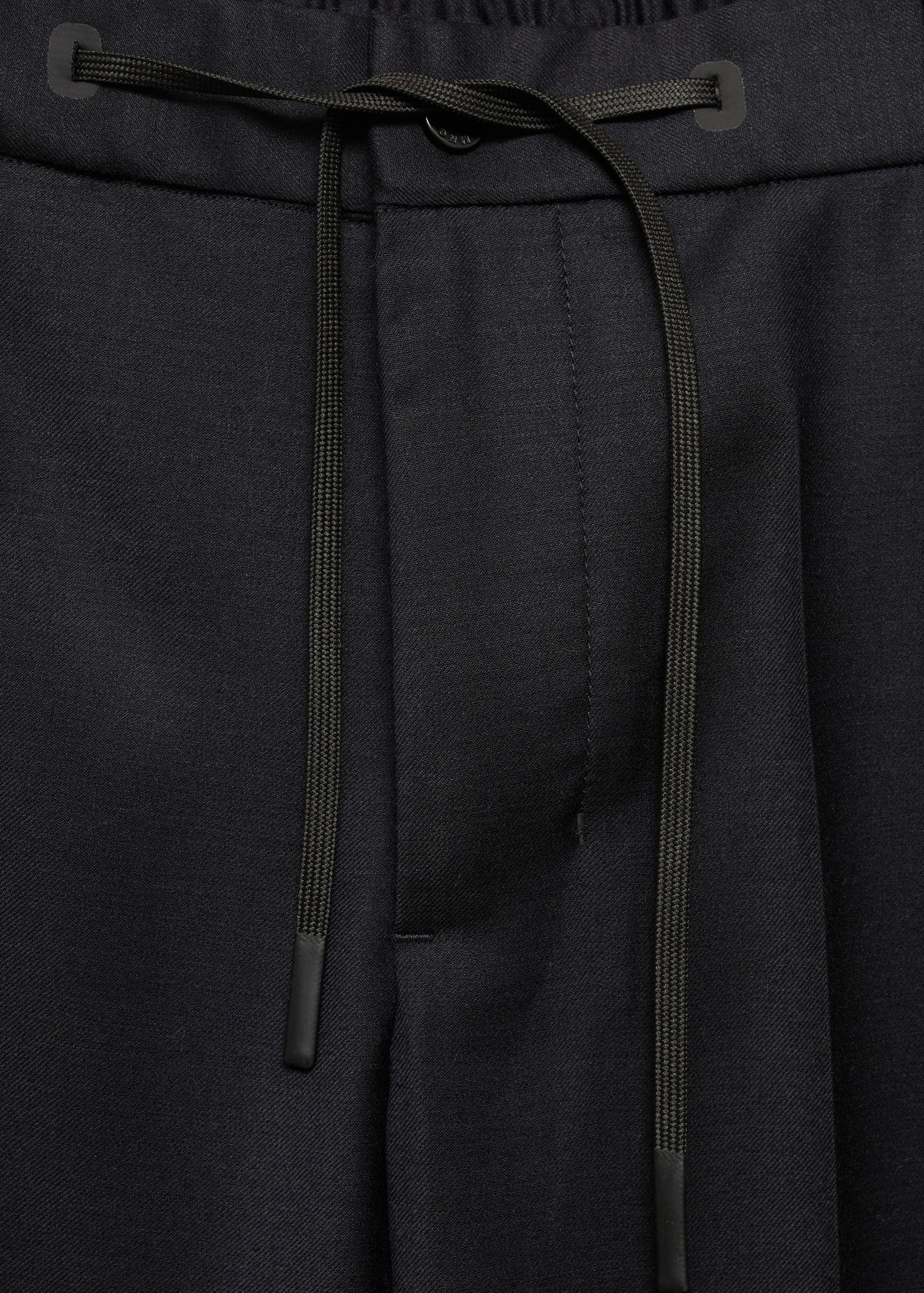 Wool-blend trousers with drawstring - Details of the article 8