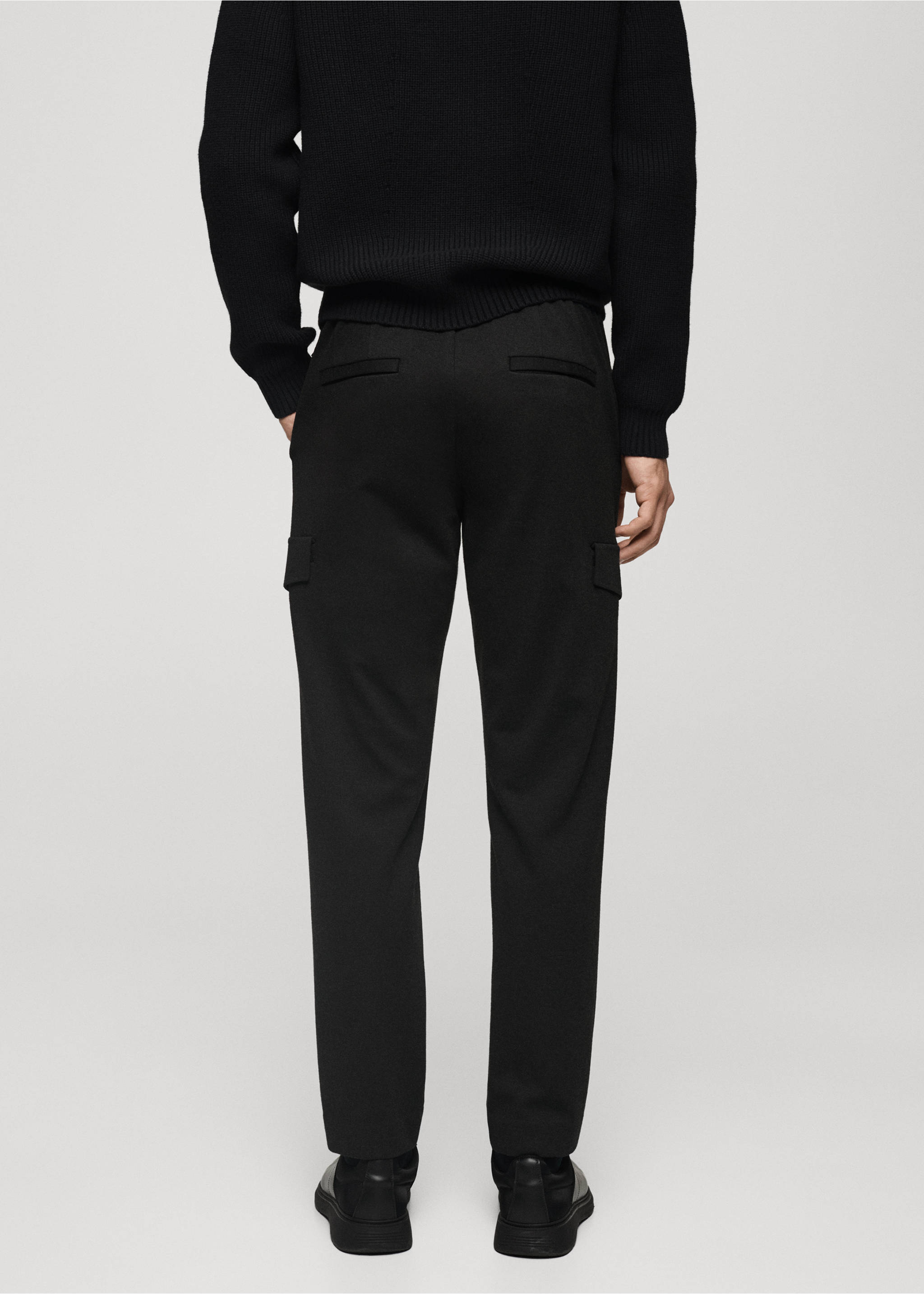 Thermoregulating comfort stretch cargo trousers - Reverse of the article, Grey. Ref: 77019231-00.