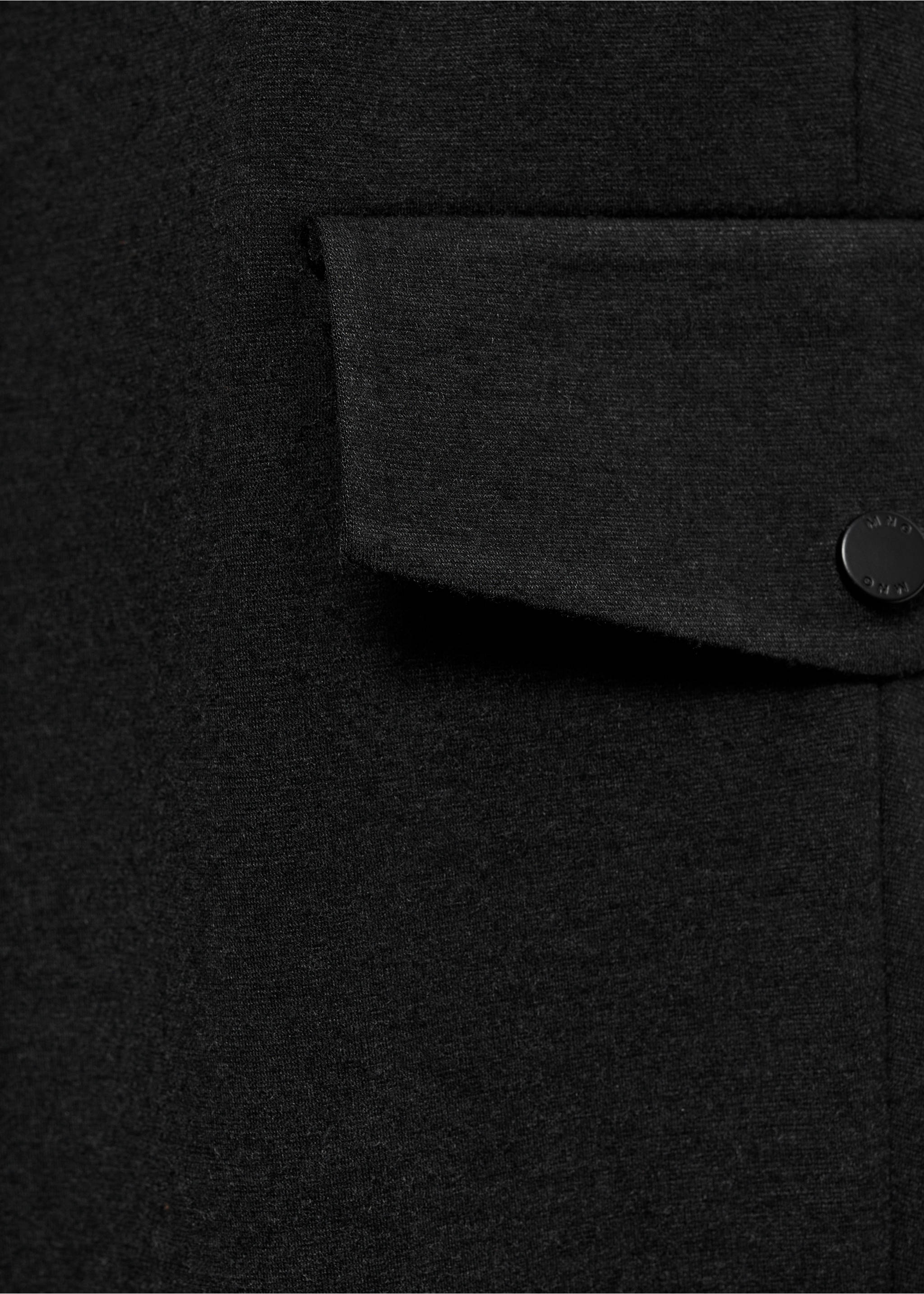 Thermoregulating comfort stretch cargo trousers - Details of the article 8, Grey. Ref: 77019231-00.