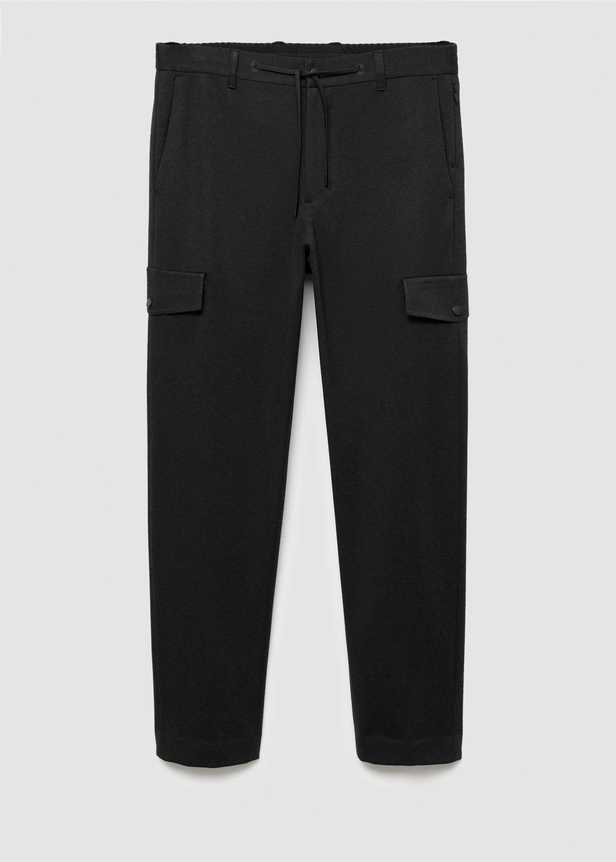 Thermoregulating comfort stretch cargo trousers - Article sans modèle, Gris. Ref: 77019231-00.