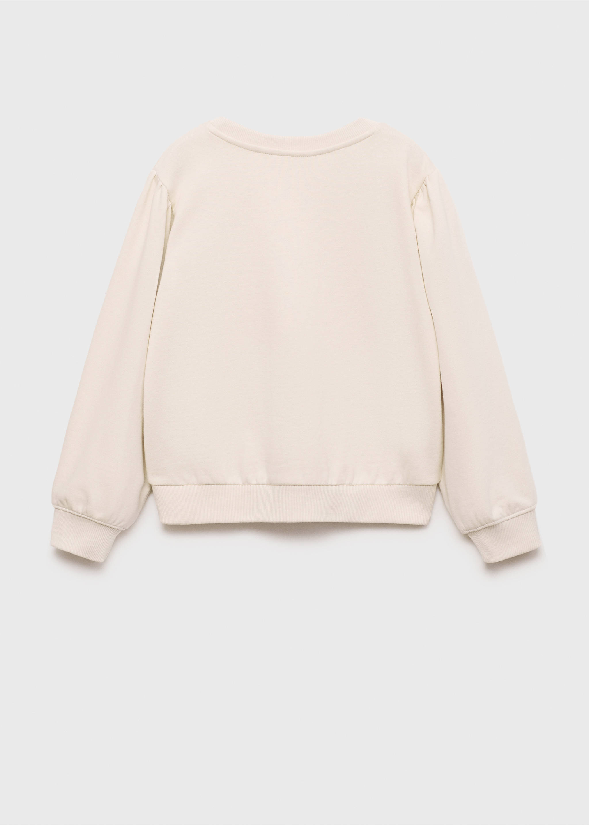 Sequin stars sweatshirt - Reverse of the article, Ecru. Ref: 77019235-00.