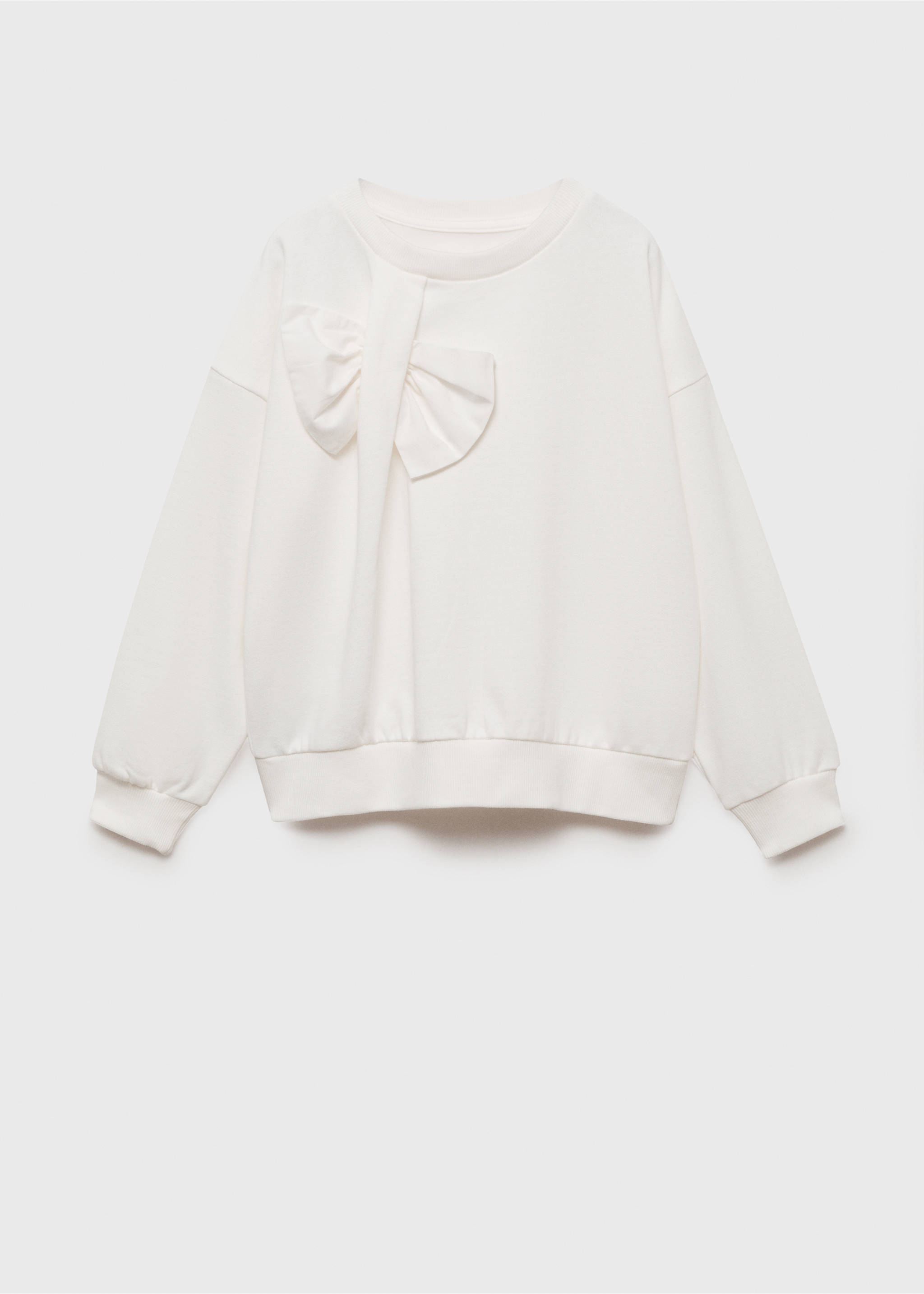 Bow detail sweater - Article without model, Off White. Ref: 77019236-00.