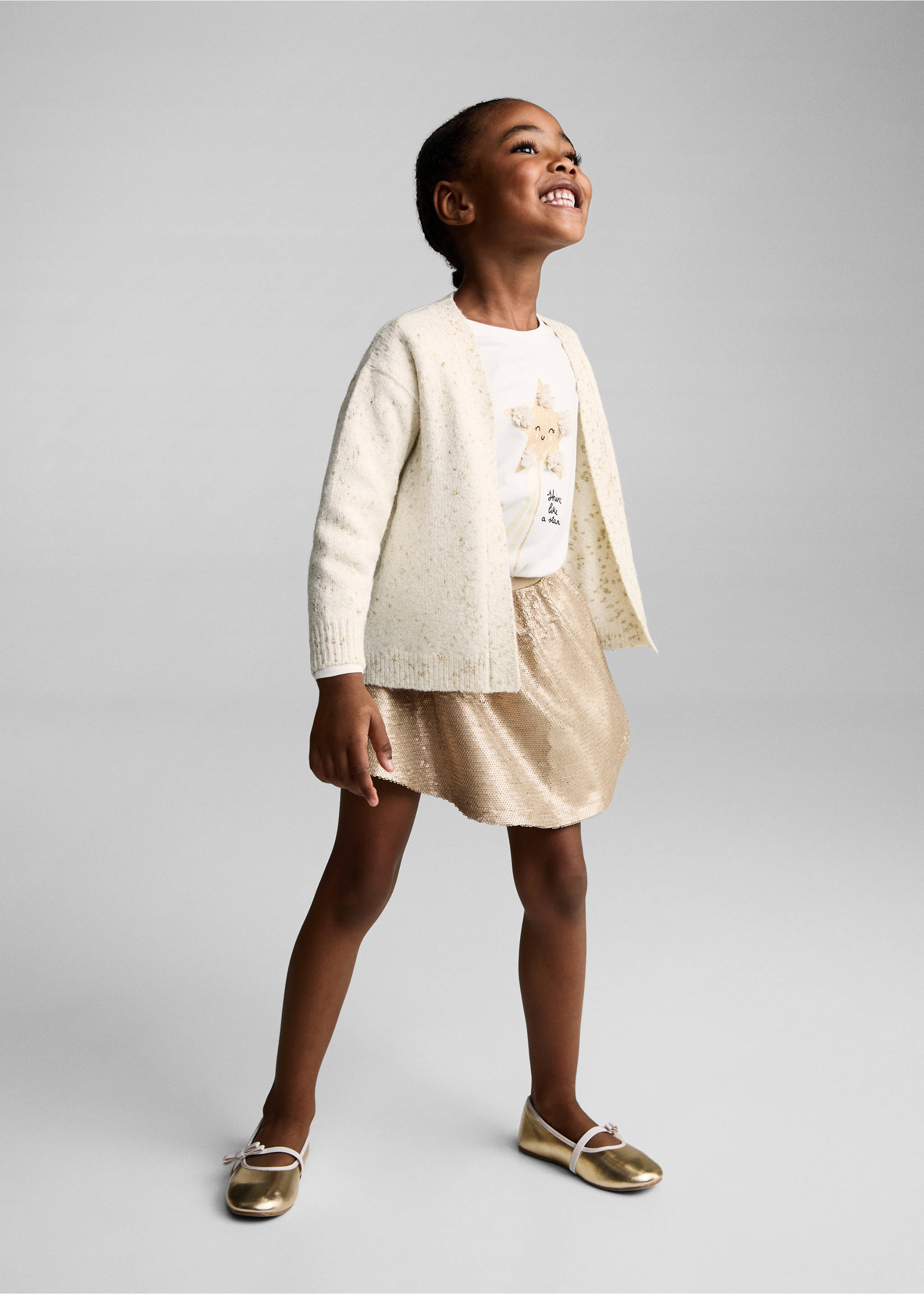 Open knit cardigan - General plane, Ecru. Ref: 77019245-00.