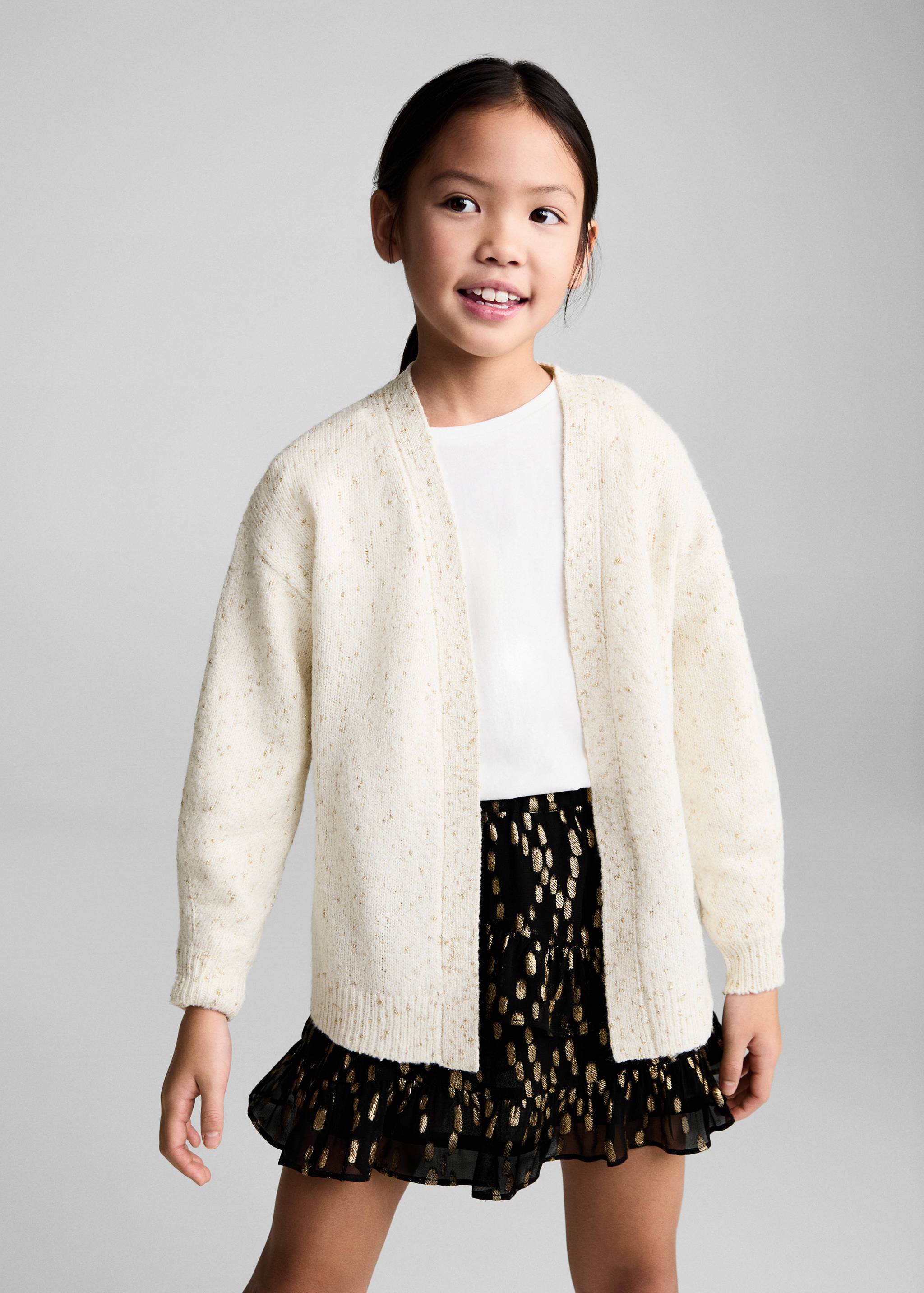 Metallic detail cardigan - Medium plane