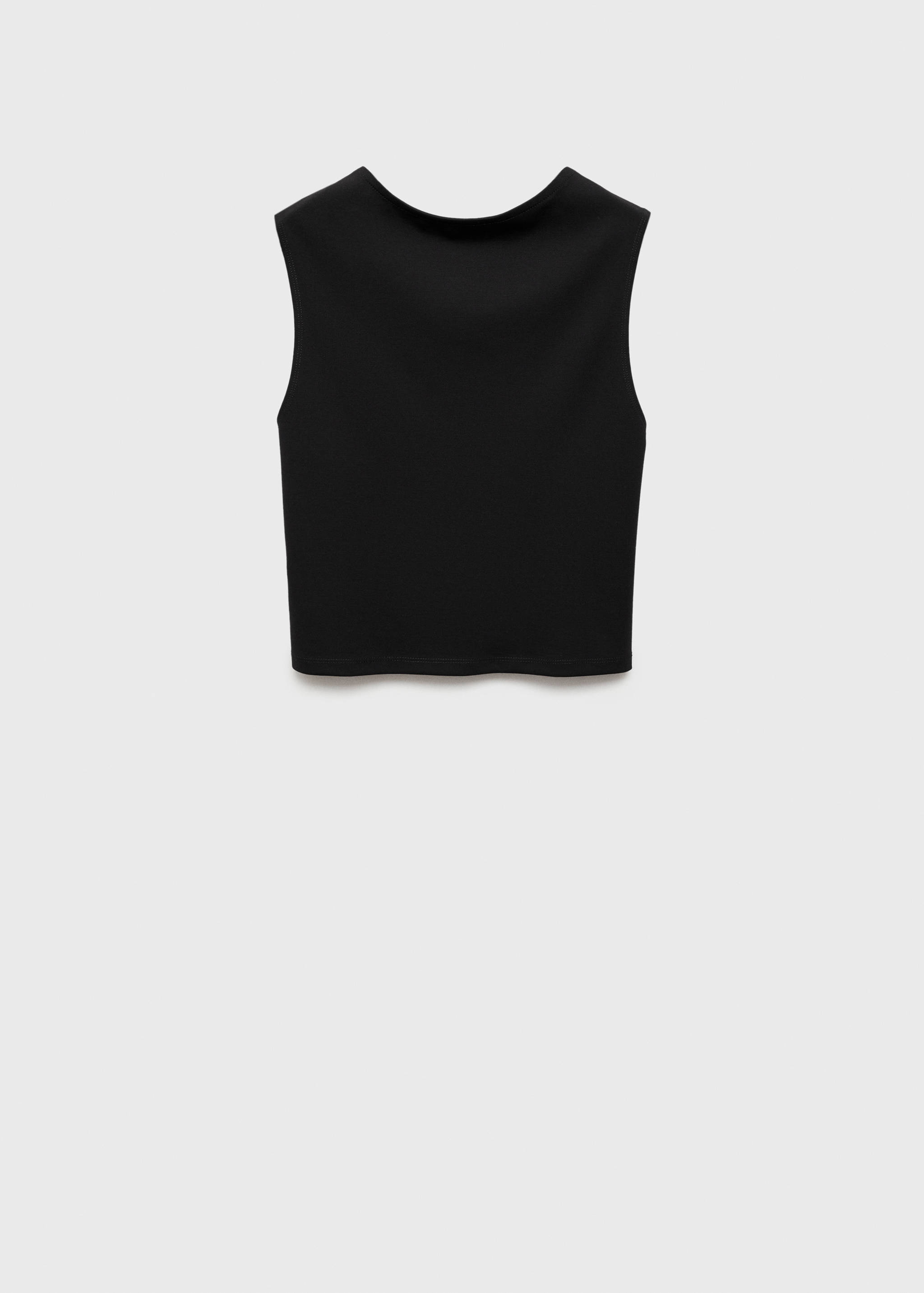 Top z odkrytymi plecami - Artykuł bez modela/modelki