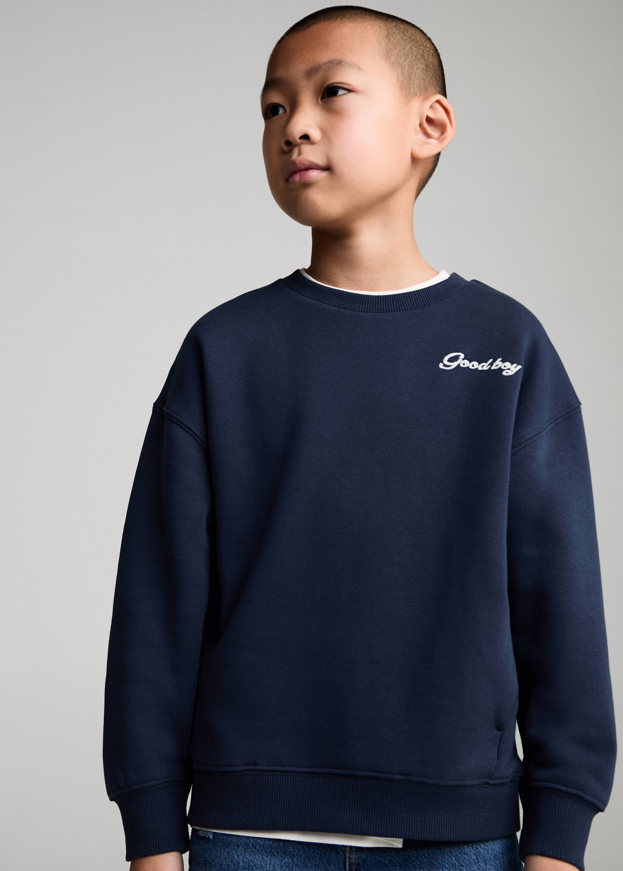 Printed cotton sweatshirt - Medium plane