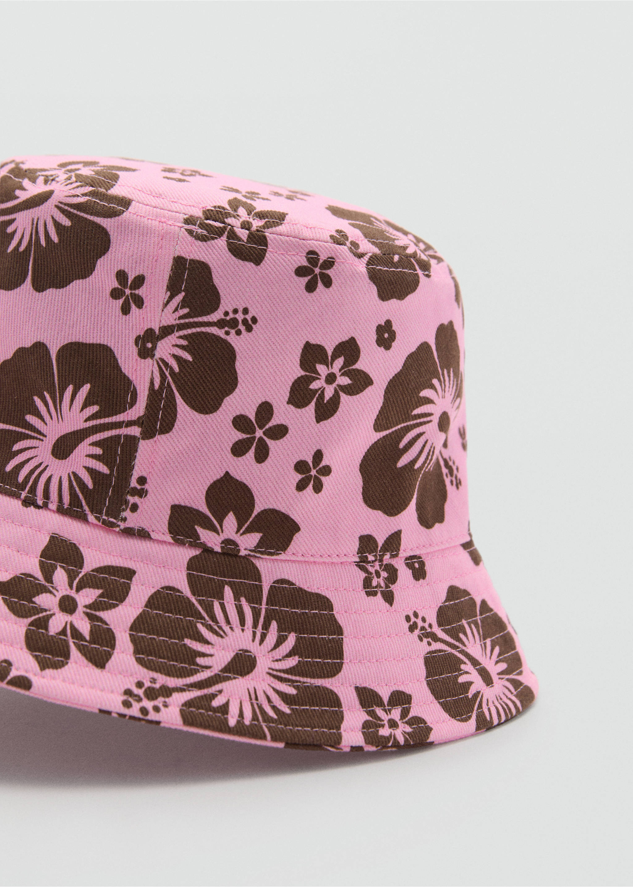 Chapeau bob imprimé - Plan moyen, Fuchsia. Ref: 77020194-00.