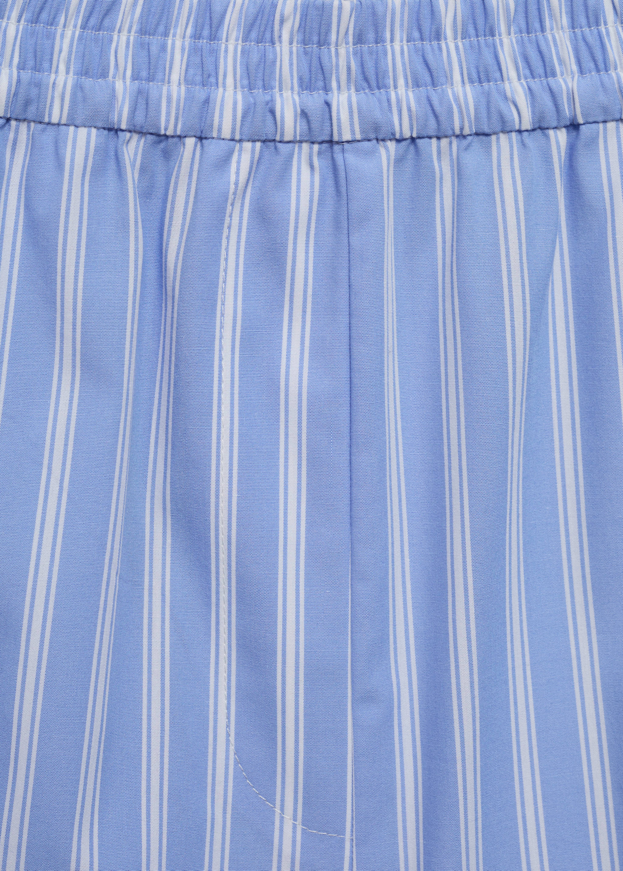Striped straight-fit shorts - Details of the article 0
