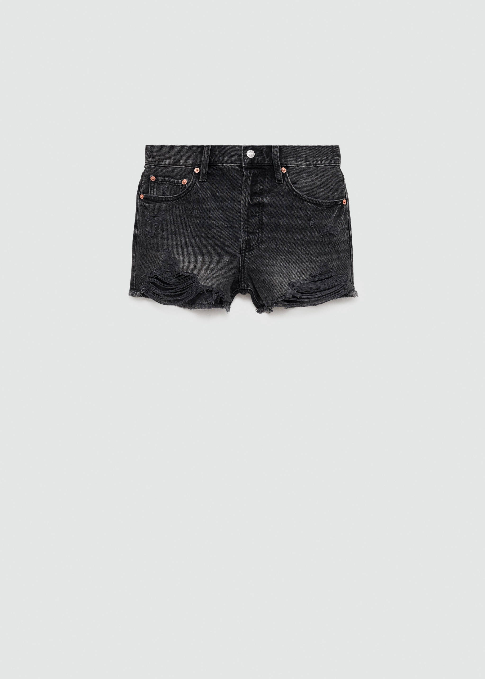 Broken denim shorts - Article without model
