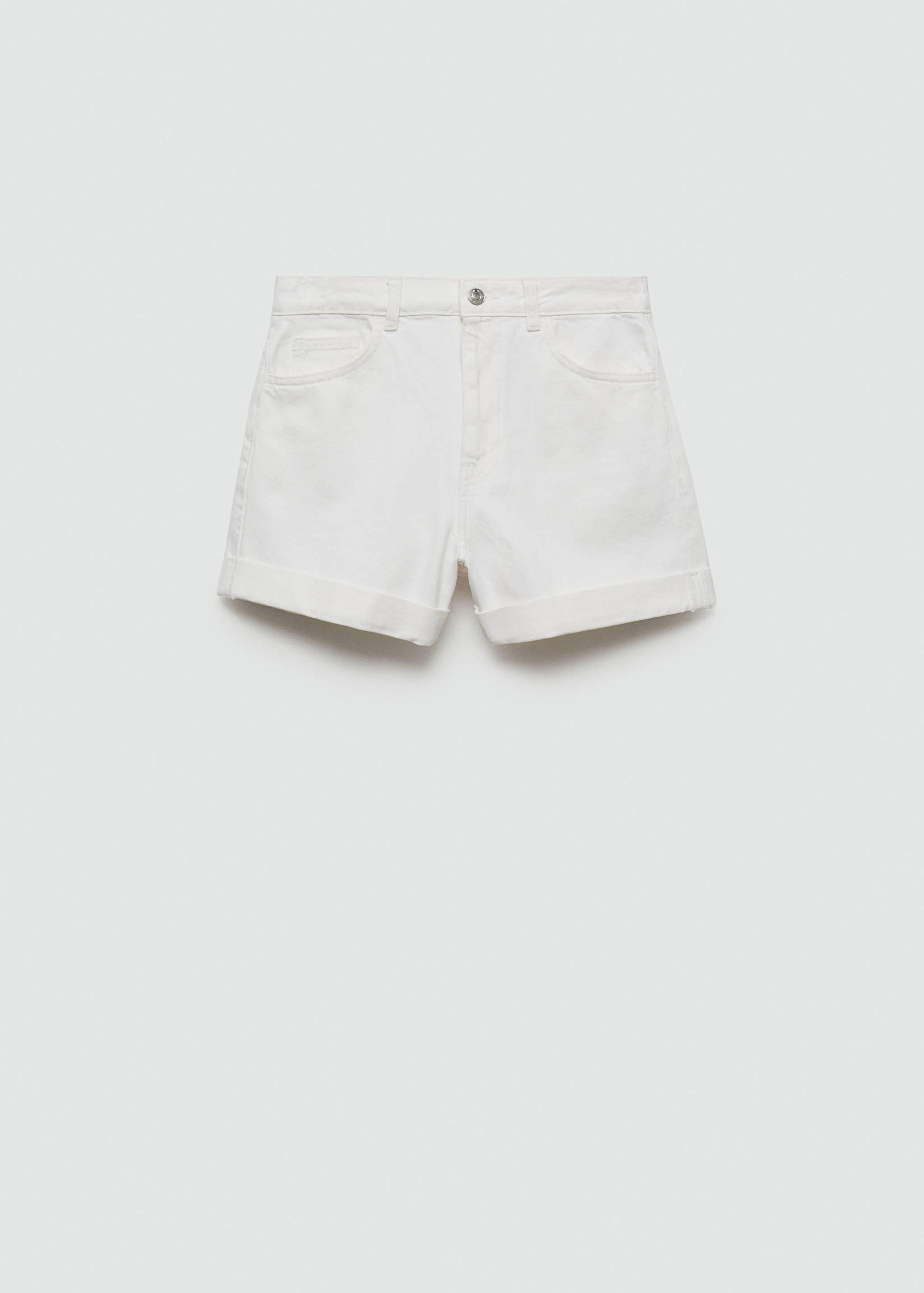 Jeans-Shorts mit hoher Taille - Artikel ohne Model