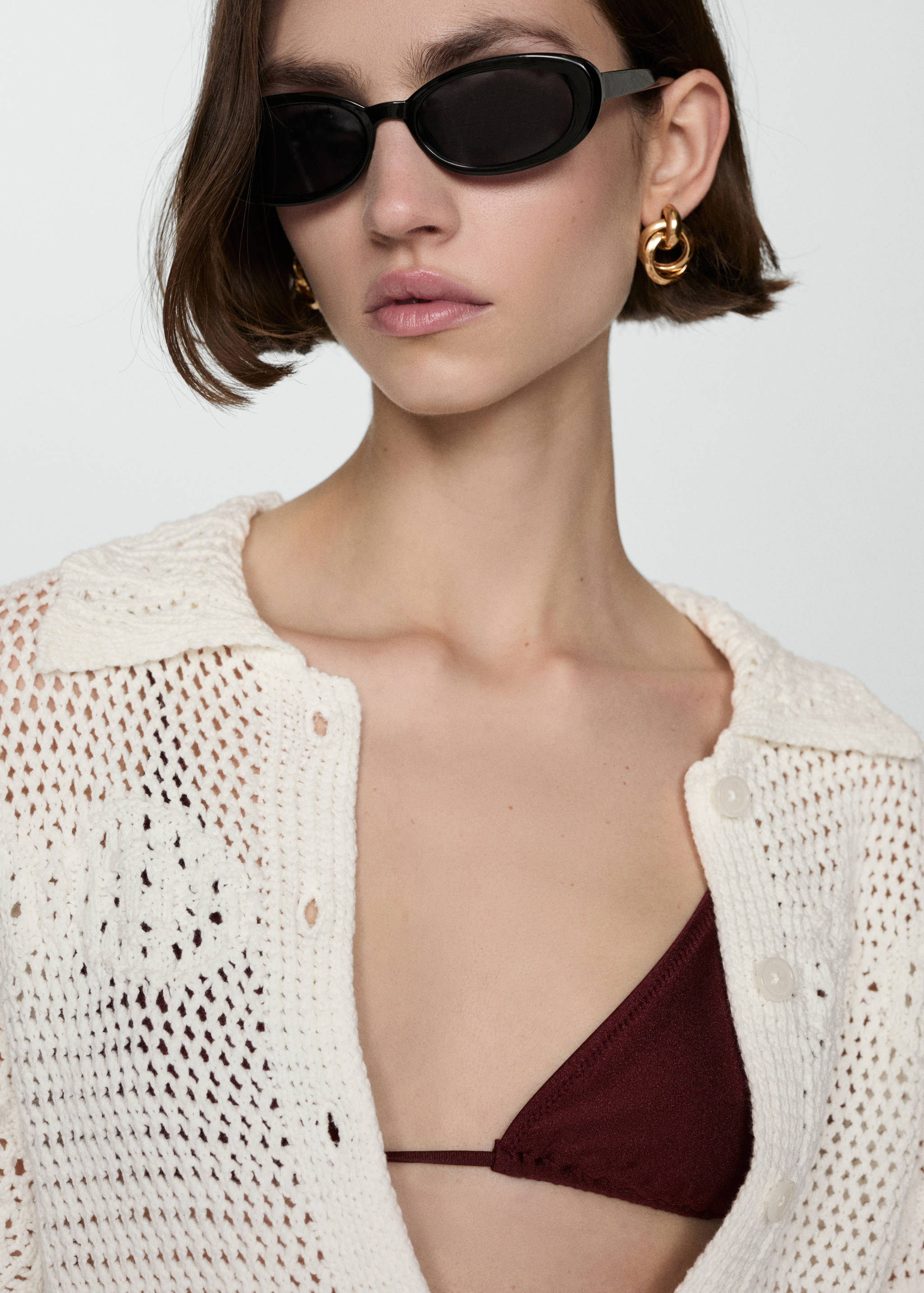 Kardigan z szydełkowej dzianiny - Szczegóły artykułu 1