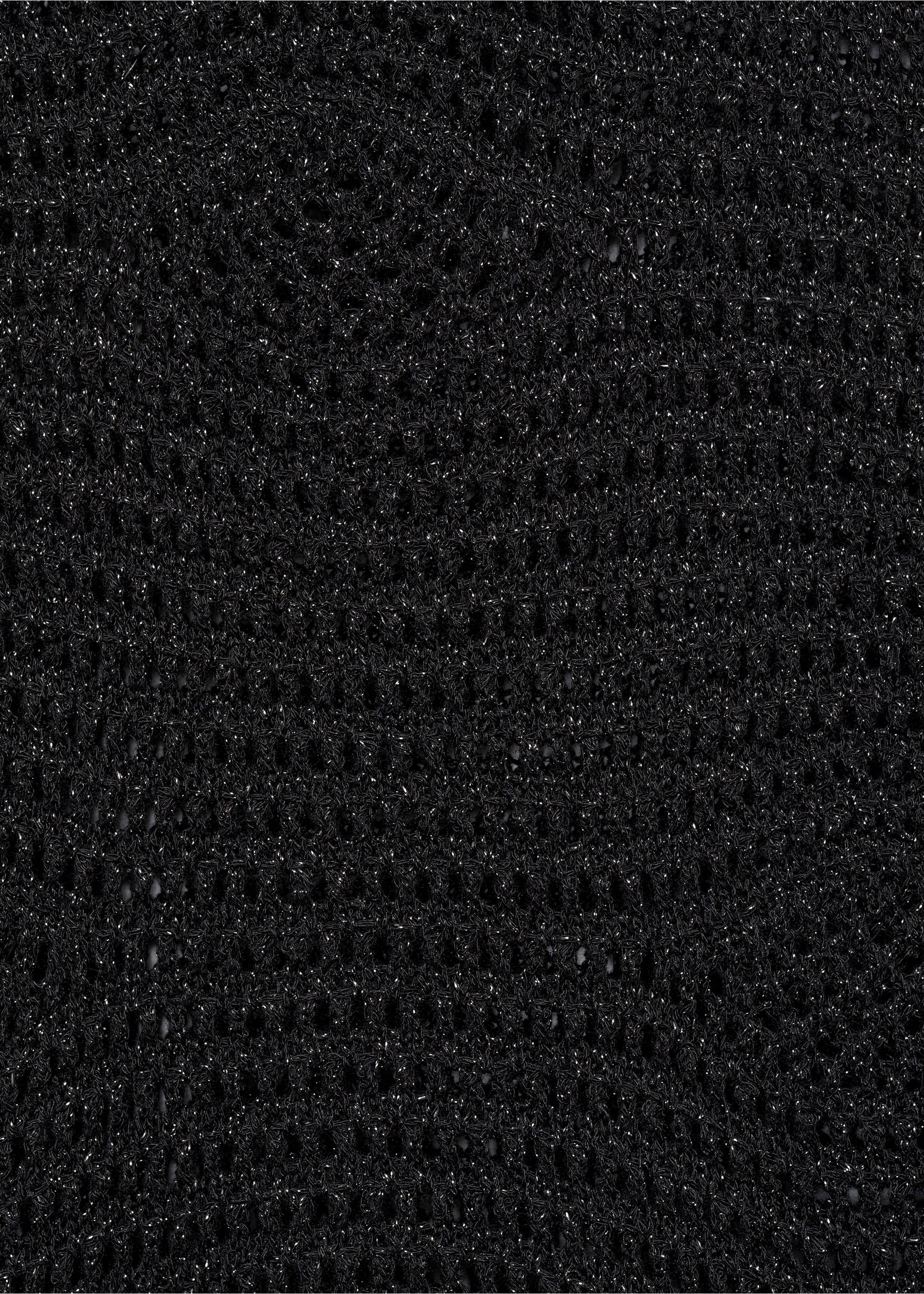 Ajour lurex top - Detail van het artikel 8, Zwart. Ref: 77020344-00.
